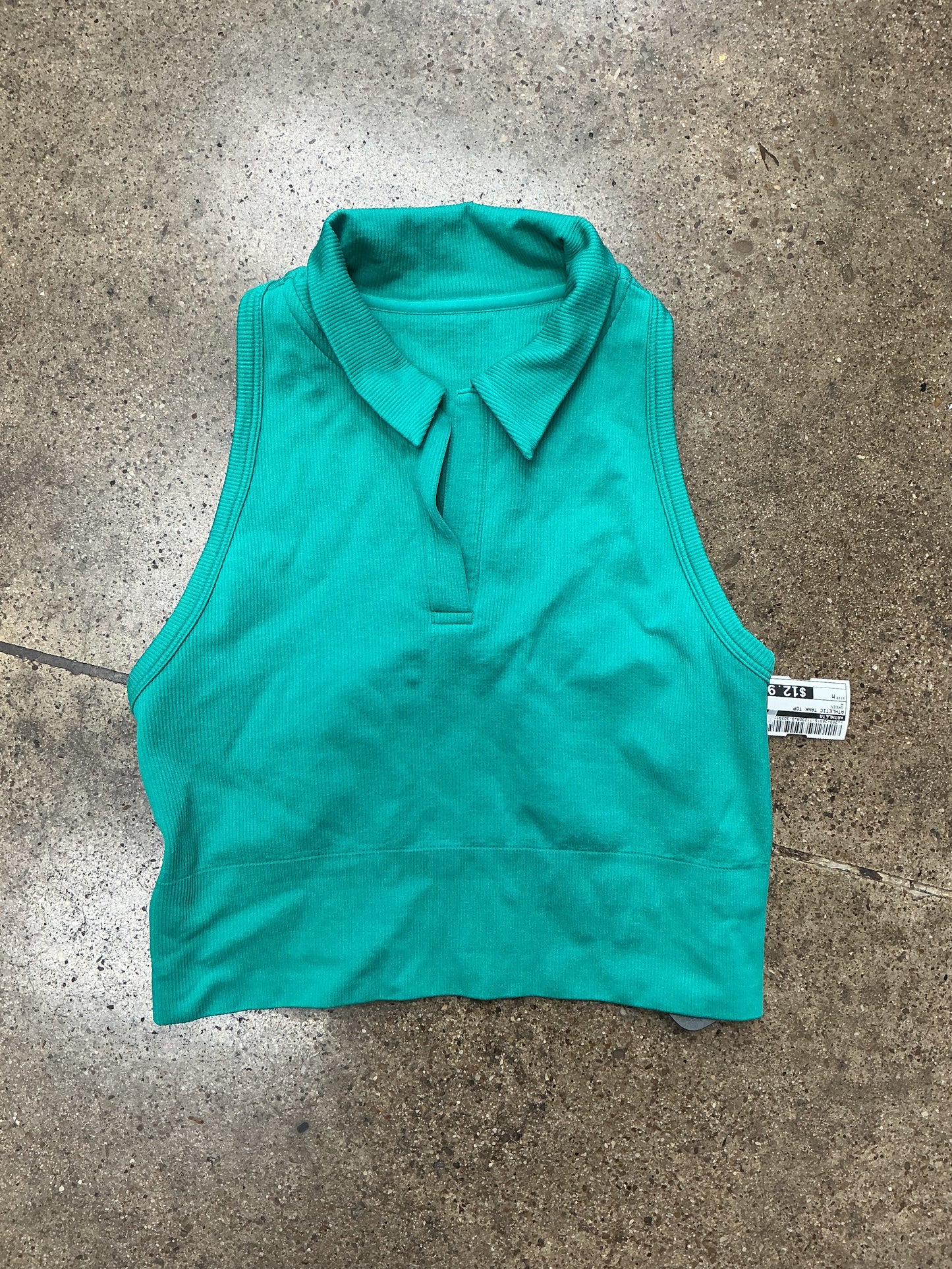 Athletic Tank Top By Athleta In Green, Size:M