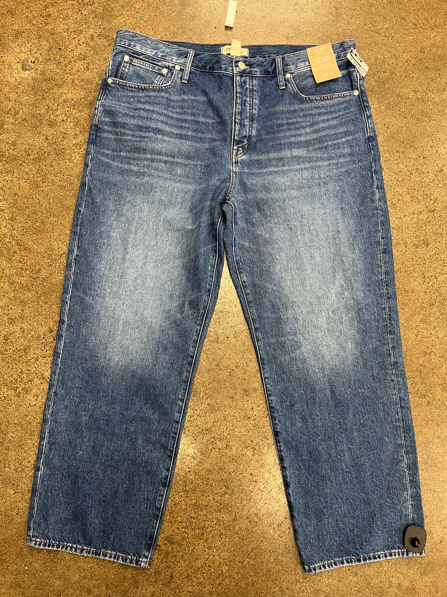 Jeans Straight By Madewell In Blue Denim, Size:16