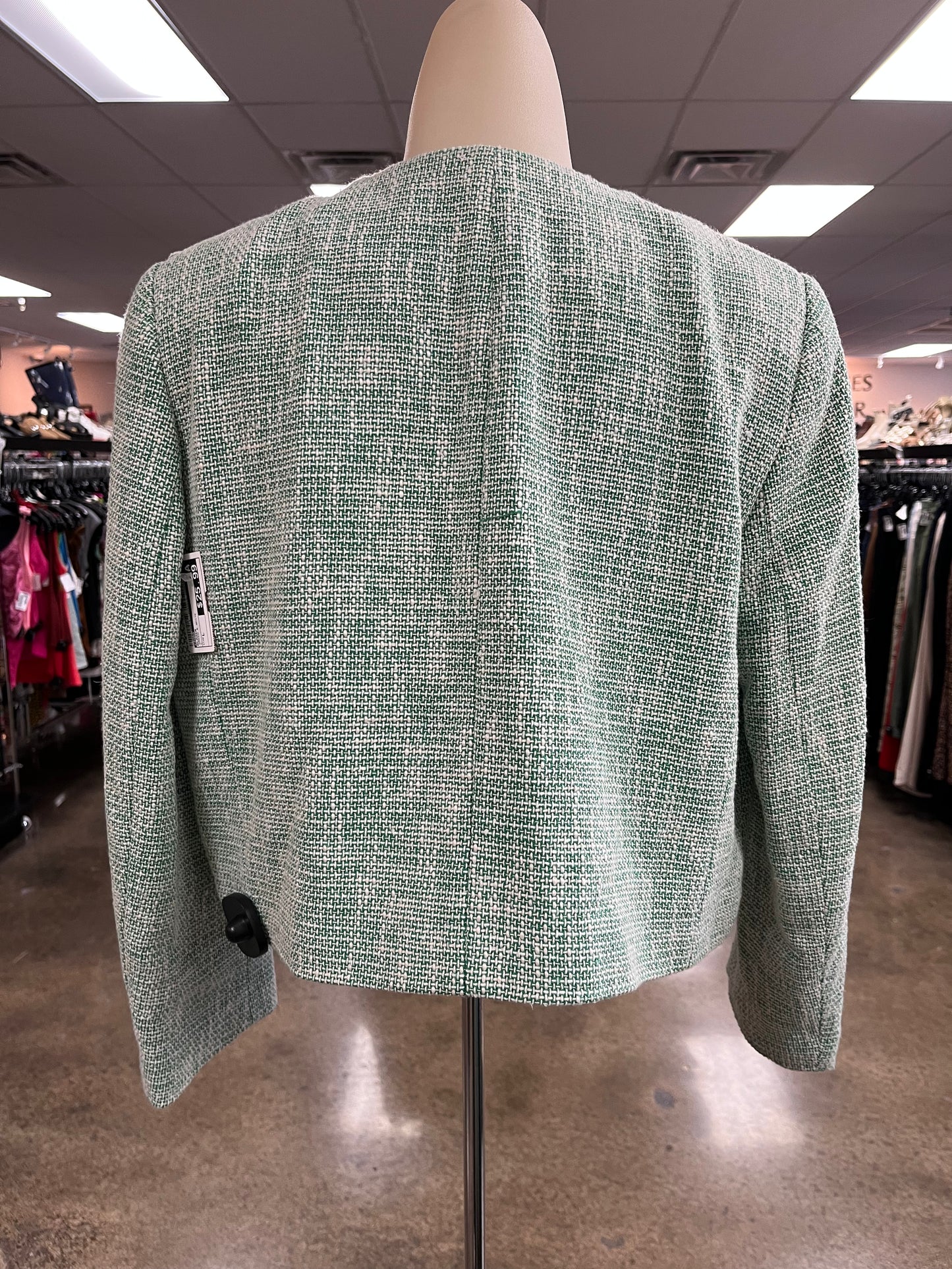 Blazer By Zara In Green & White, Size:L