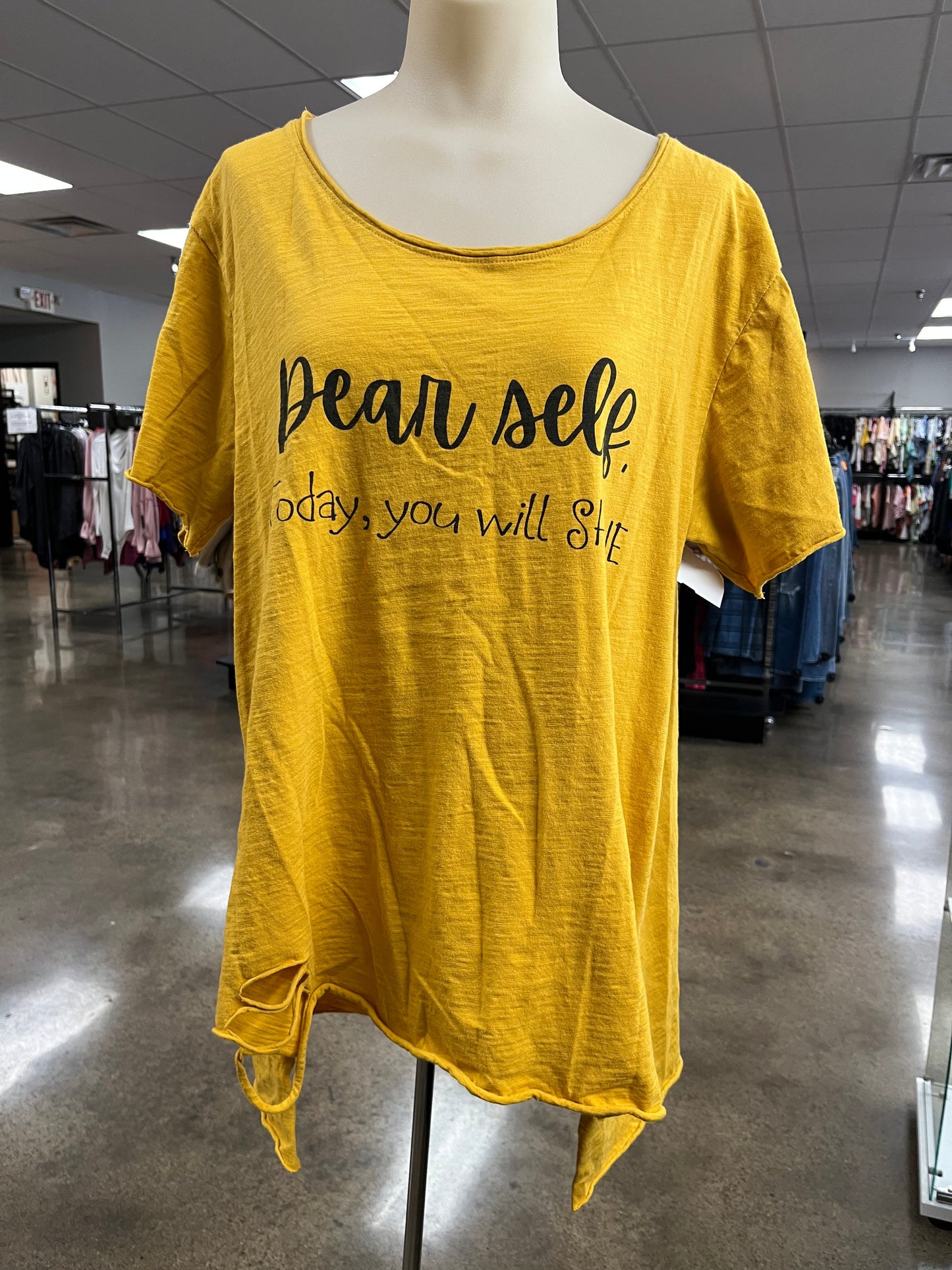 Top Ss By Clothes Mentor In Yellow, Size:S