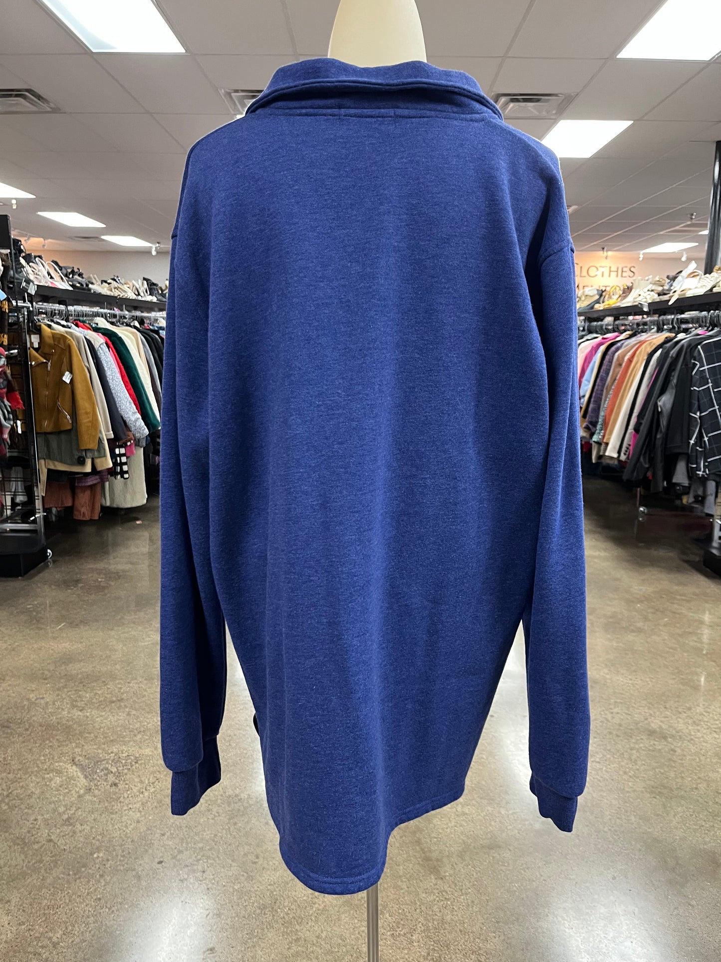 Sweater By Clothes Mentor In Navy, Size:Xl
