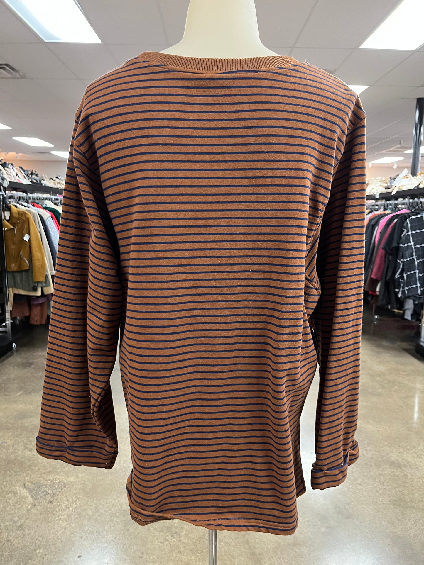 Top Ls By New In In Brown, Size:M