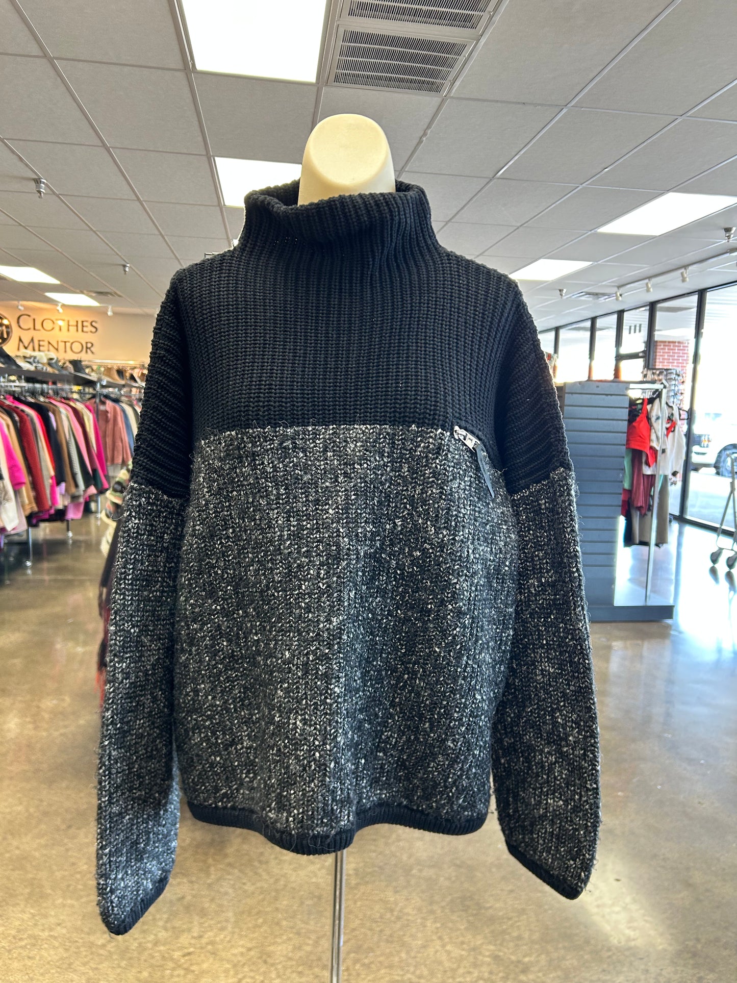 Sweater By Varley In Black & Grey, Size:M