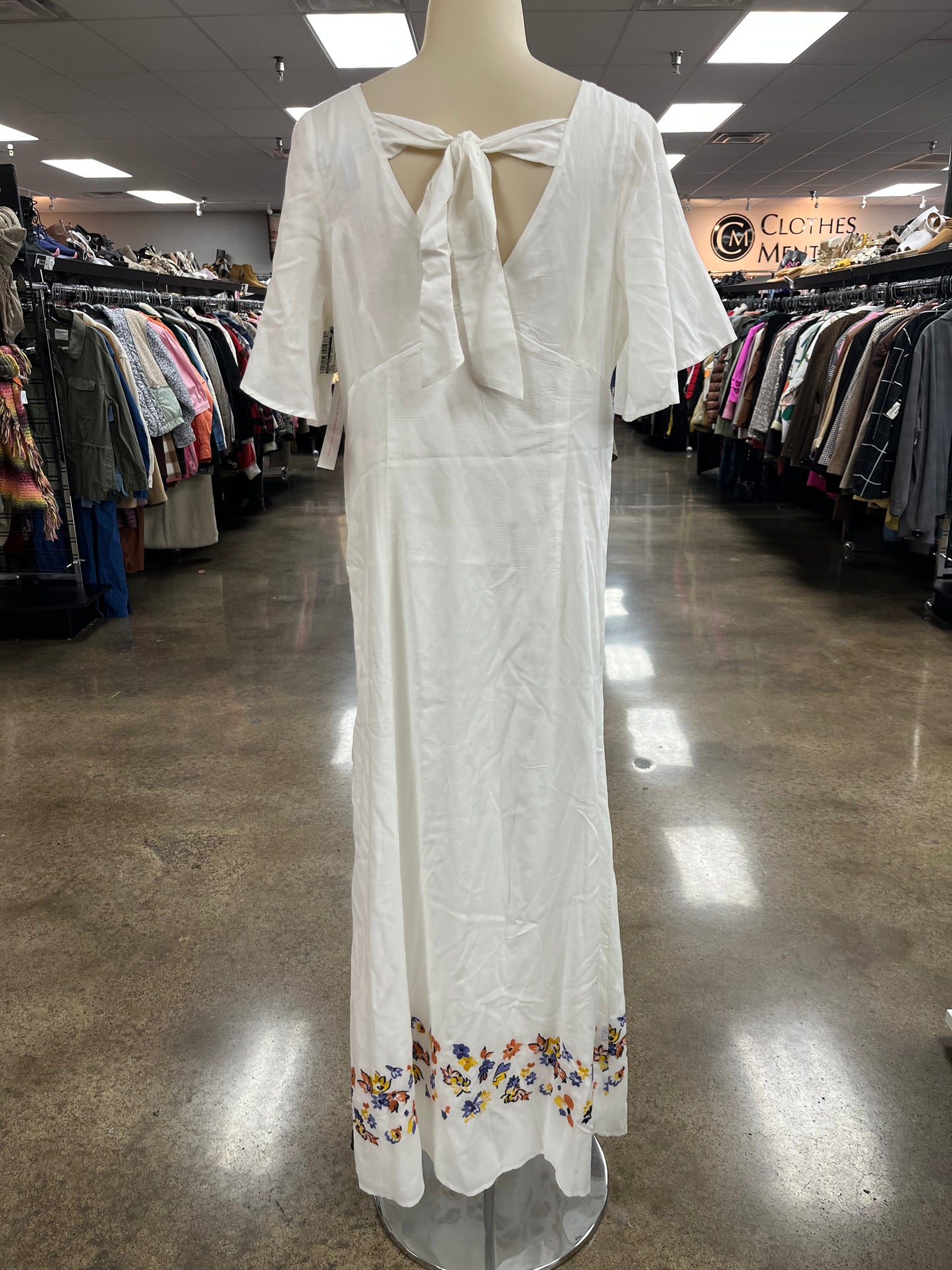 Dress Casual Maxi By Modcloth In White, Size:4