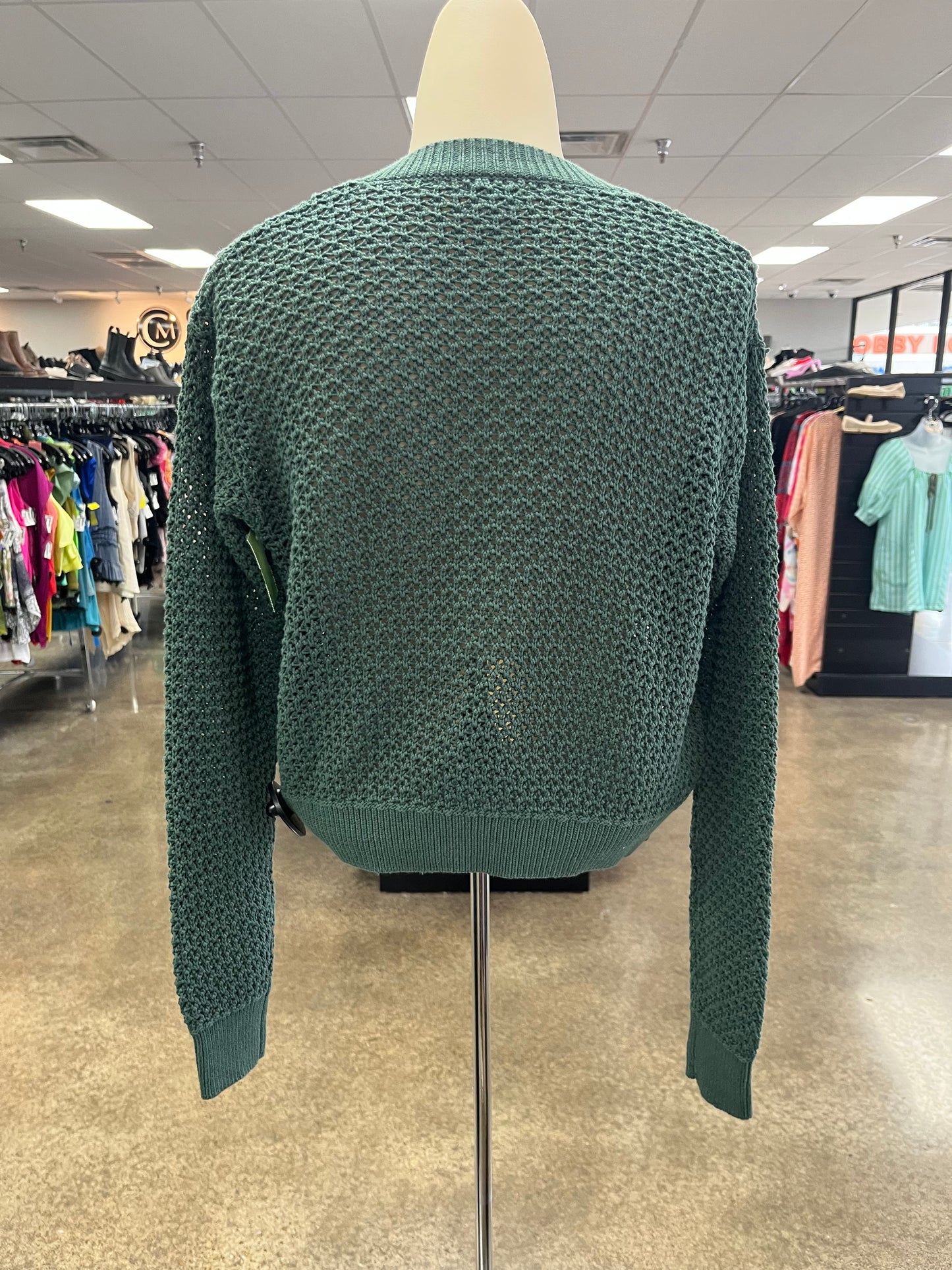 Sweater Cardigan By J. Crew In Green, Size:S