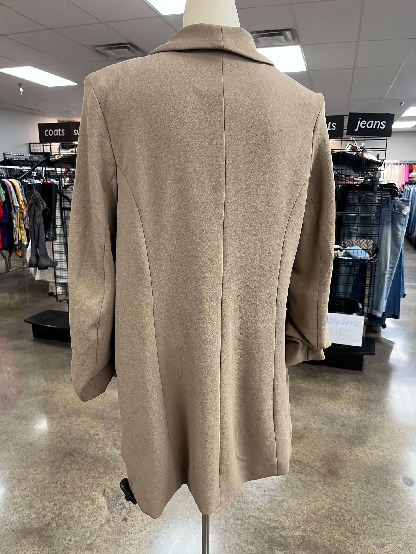 Blazer By Fashion Nova In Tan, Size:L