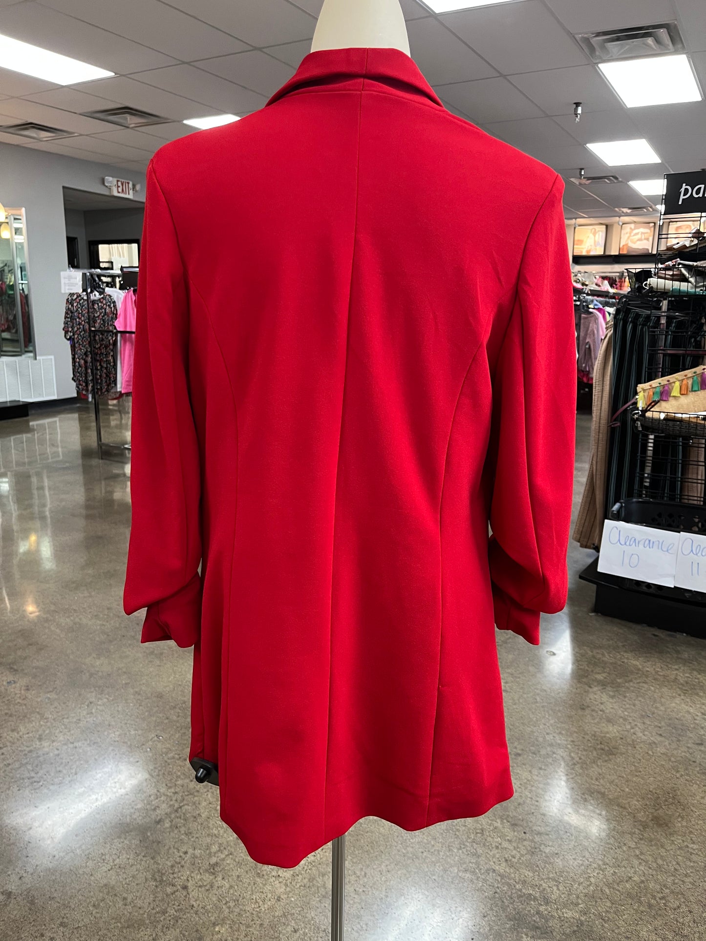 Blazer By Clothes Mentor In Red, Size:L