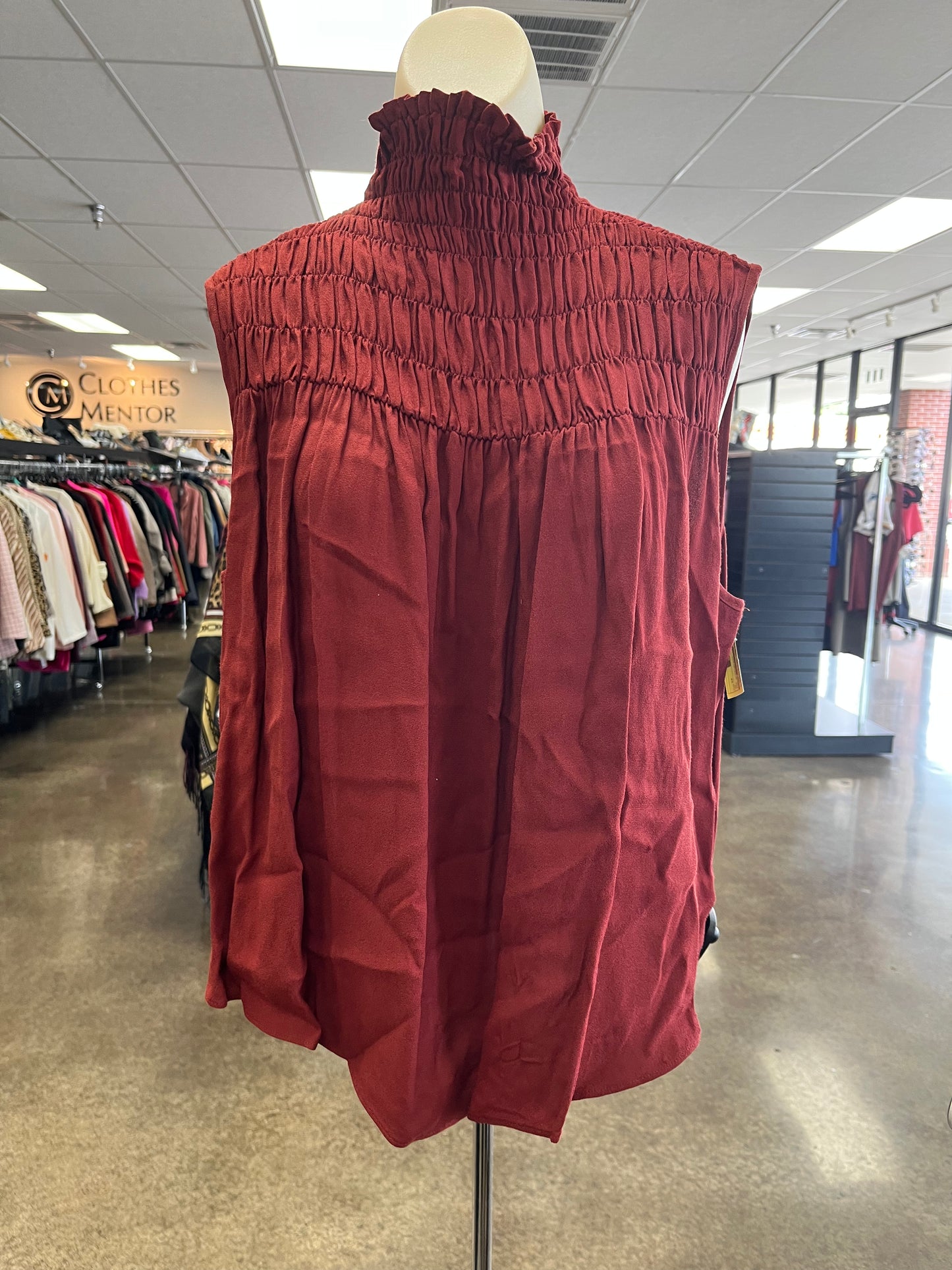 Top Sleeveless By Frame In Red, Size:Xs