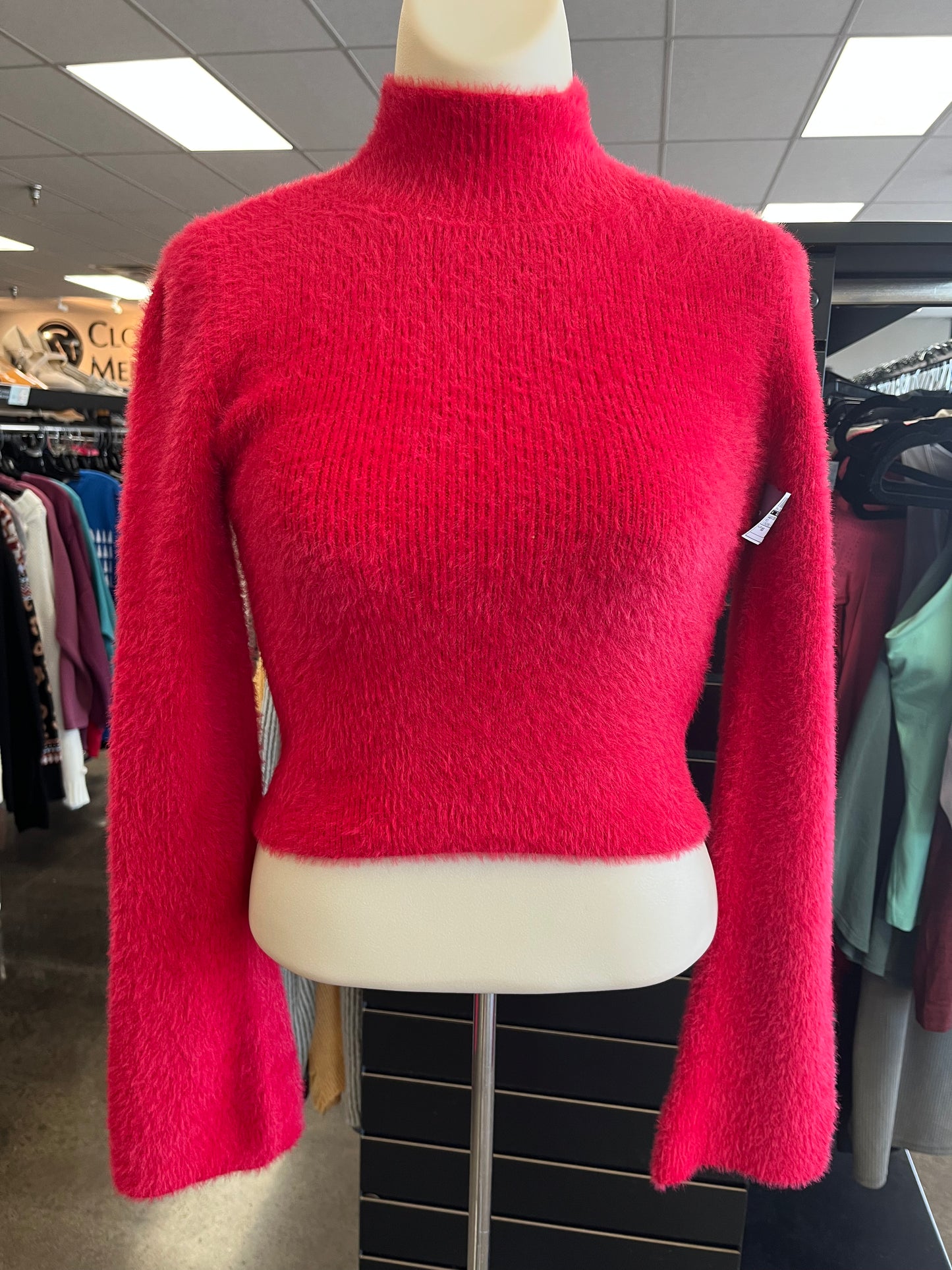 SWEATER by CLOTHES MENTOR In RED, Size: XS