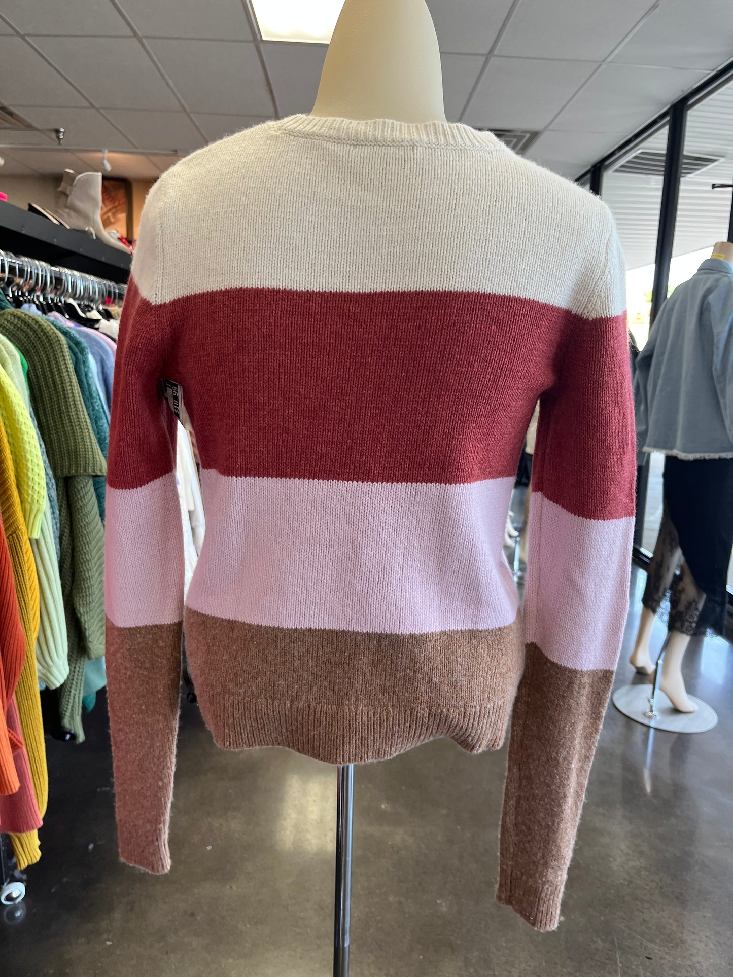SWEATER by LILLA P In CREAM & RED, Size: XS