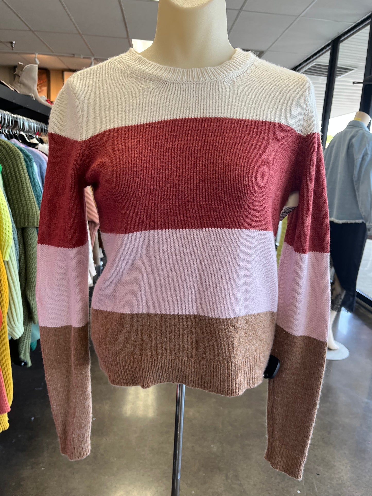SWEATER by LILLA P In CREAM & RED, Size: XS