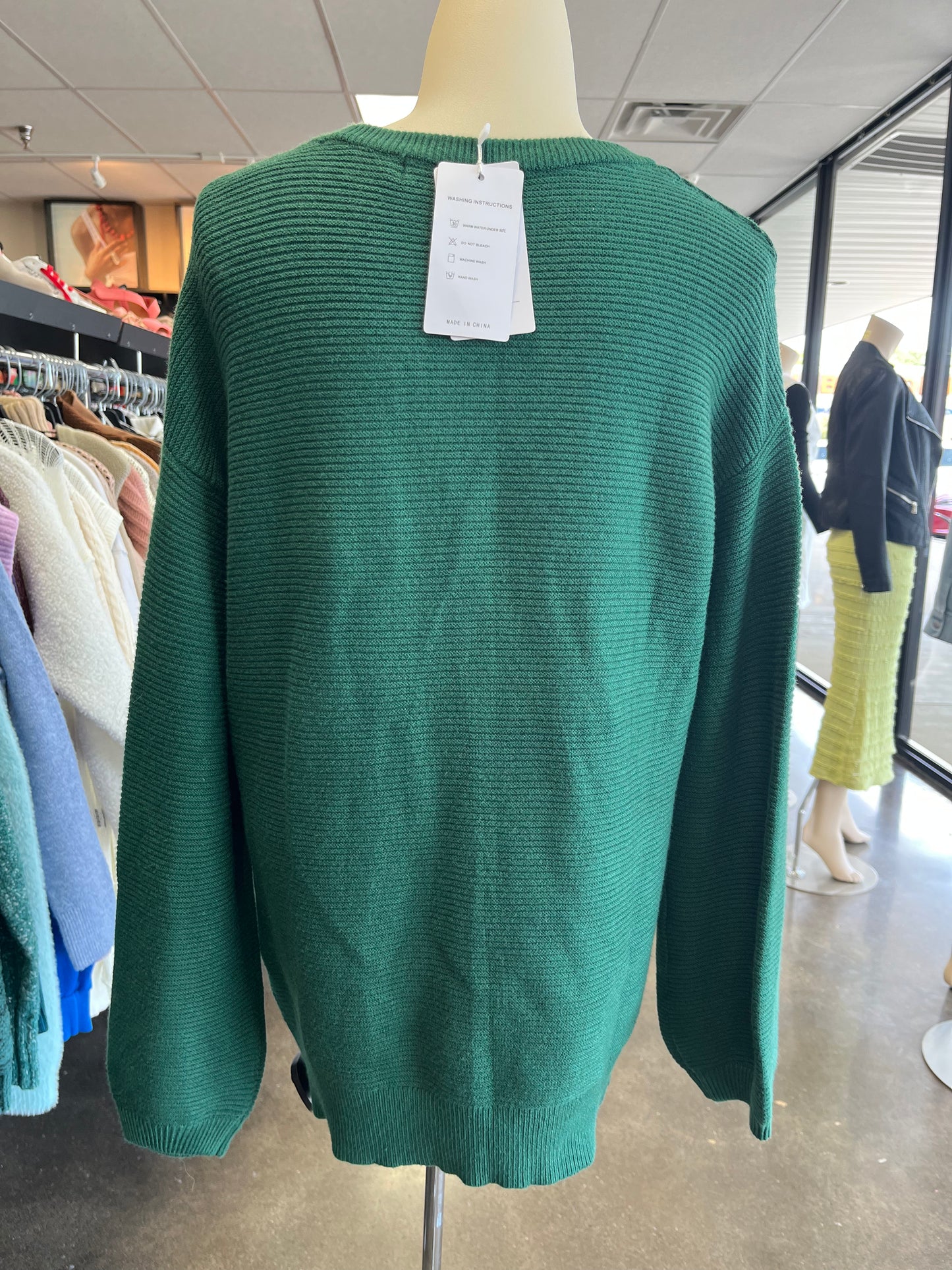 SWEATER by CLOTHES MENTOR In GREEN, Size: S
