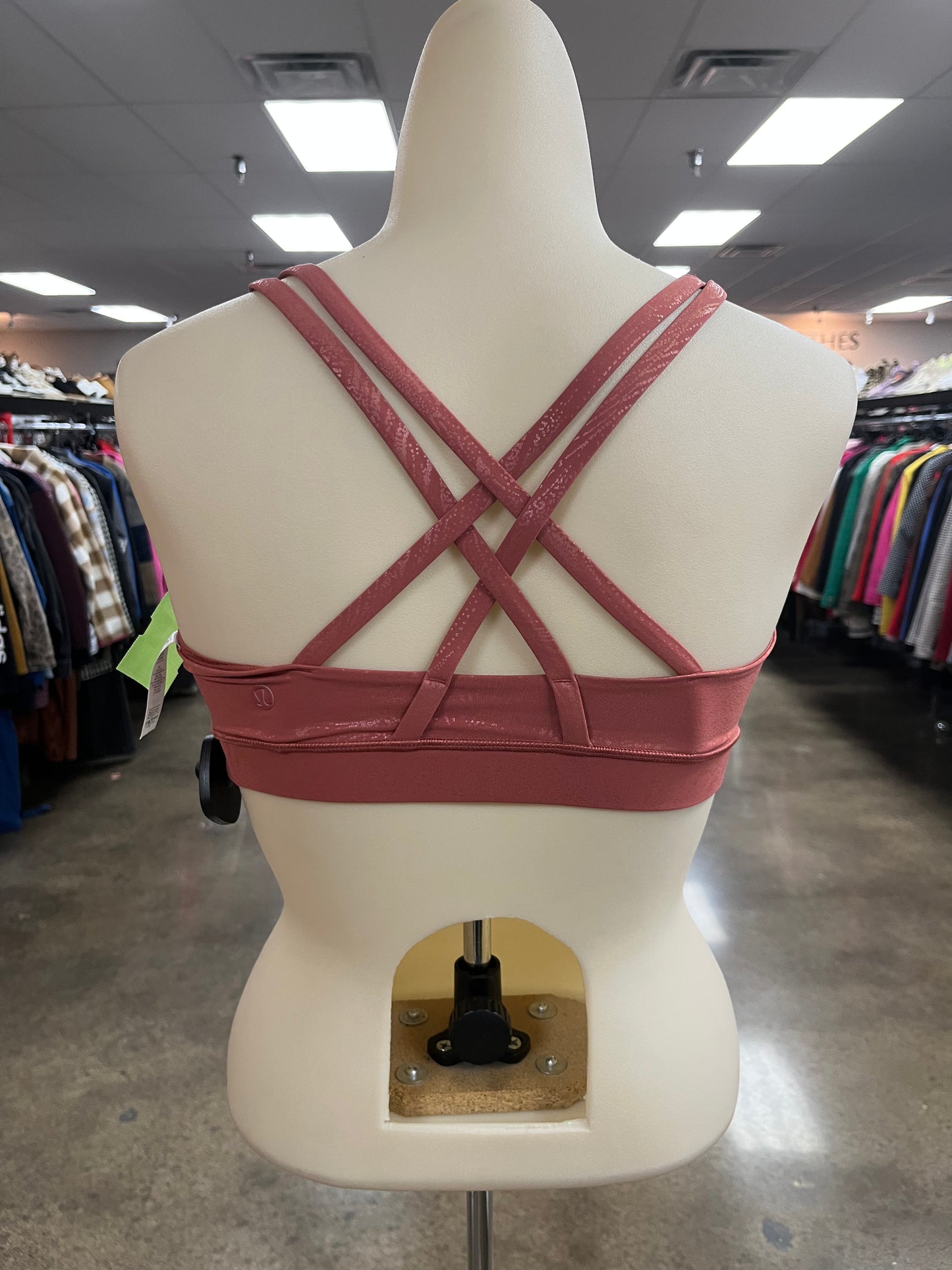 Athletic Bra By Lululemon In Orange, Size:4