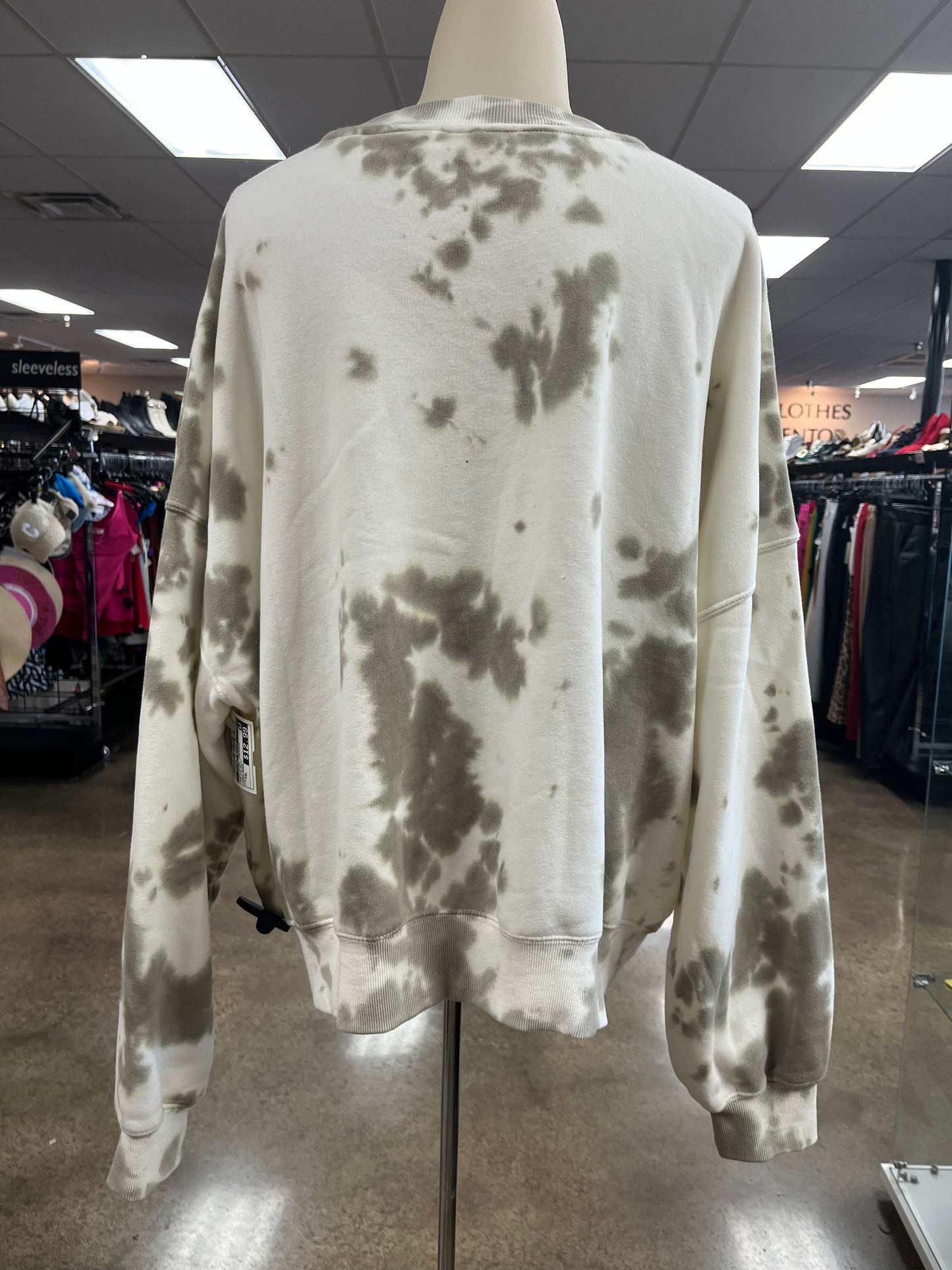 Sweatshirt Crewneck By Clothes Mentor In Tie Dye Print, Size:Xxl