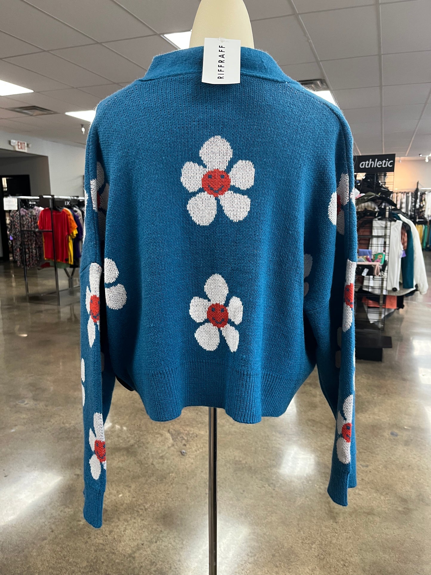 Sweatshirt Collar By Clothes Mentor In Blue, Size:Osfm