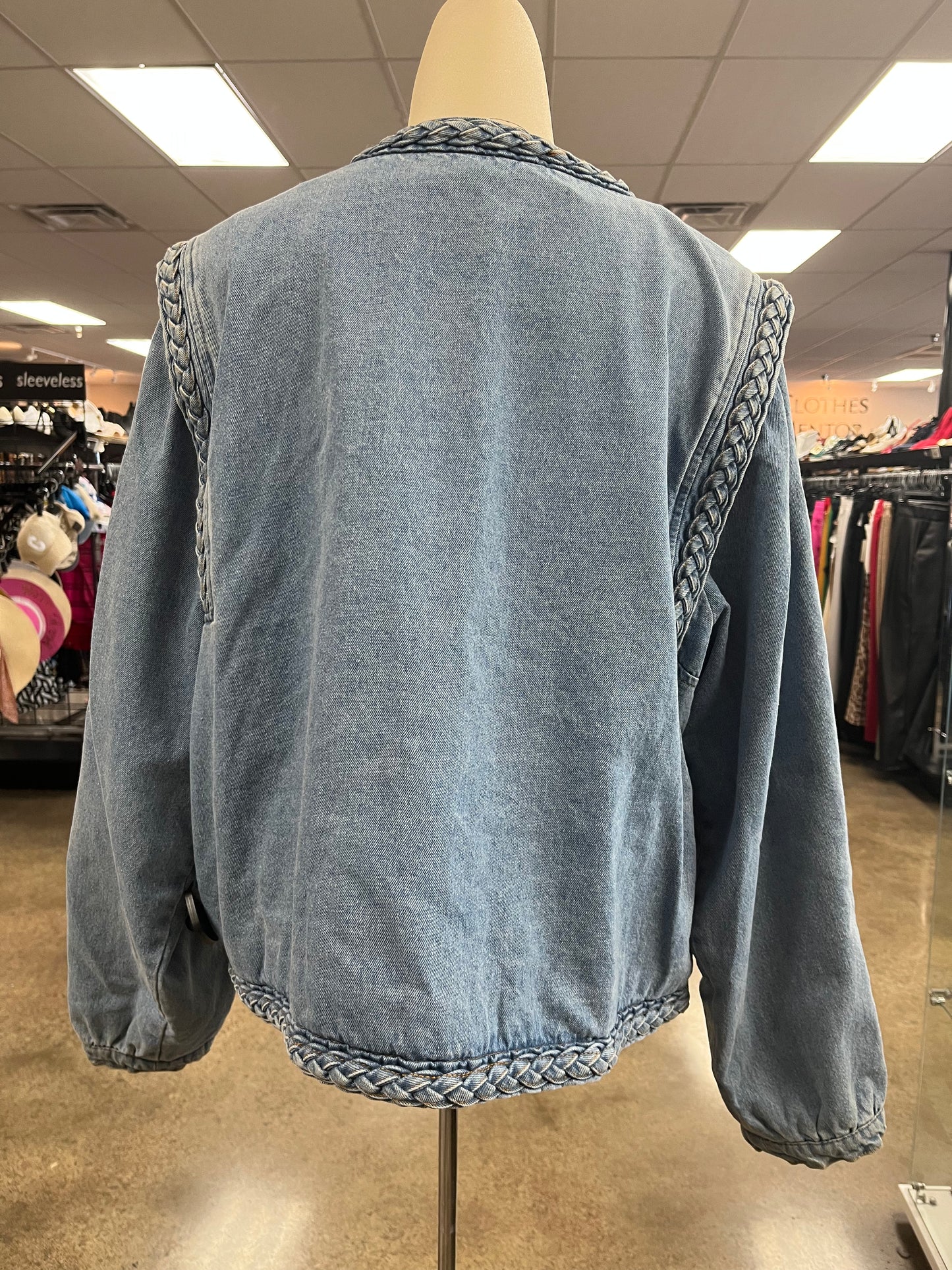 Jacket Denim By A Loves A In Blue Denim, Size:Xl