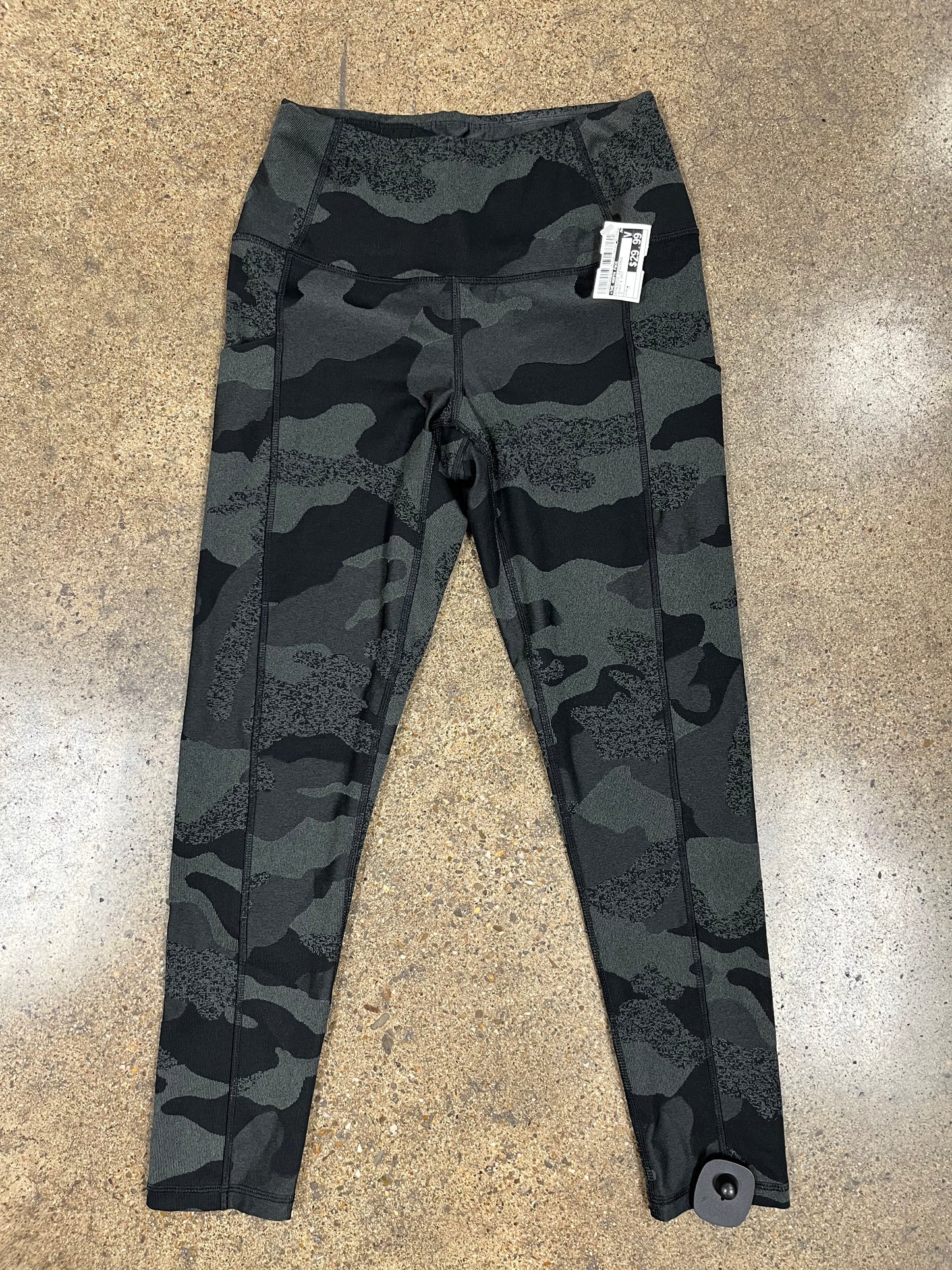 Athletic Leggings By The North Face In Black & Grey, Size:M