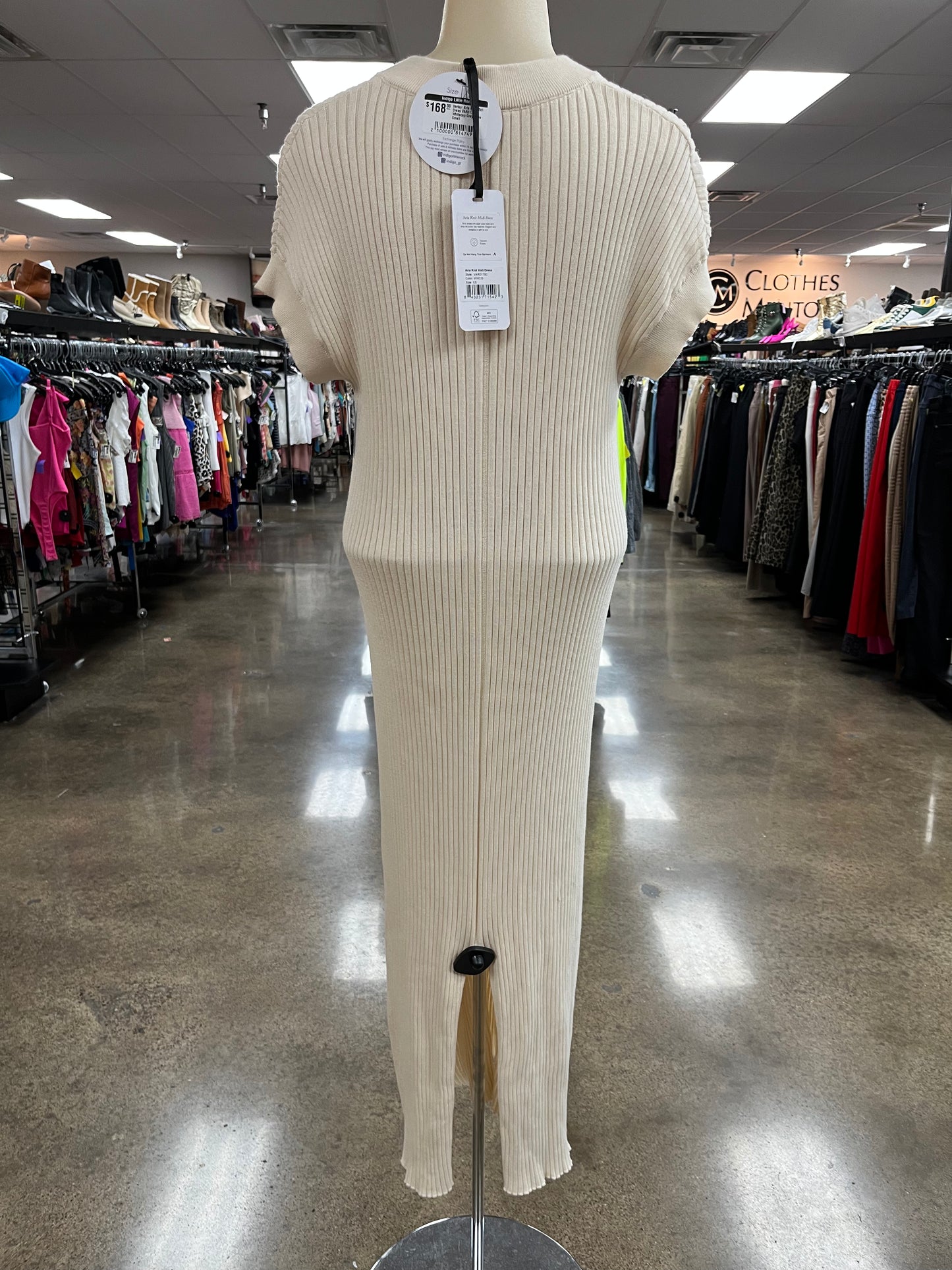 Dress Casual Maxi By Varley In Cream, Size:Xs