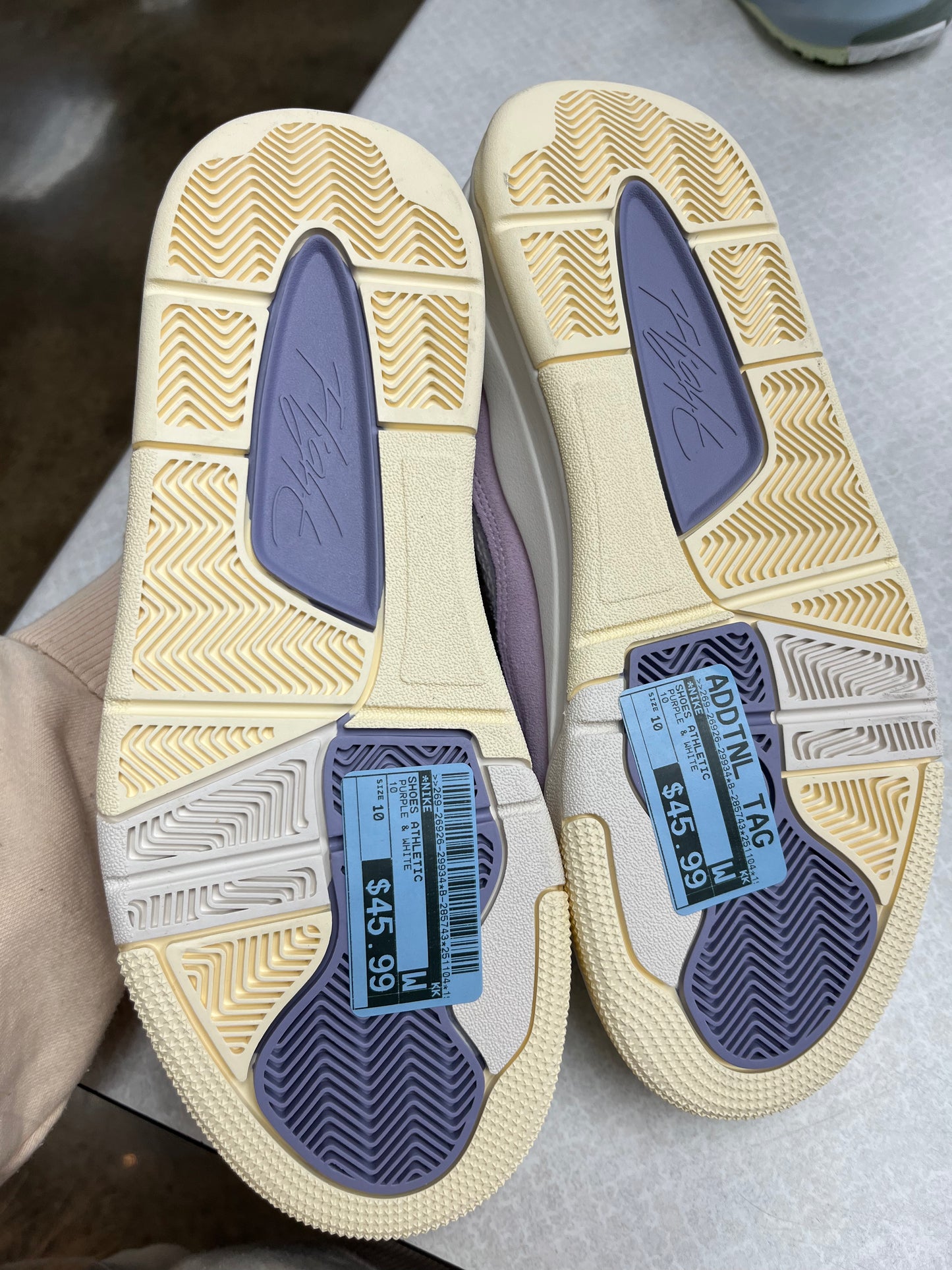 Shoes Athletic By Nike In Purple & White, Size:10