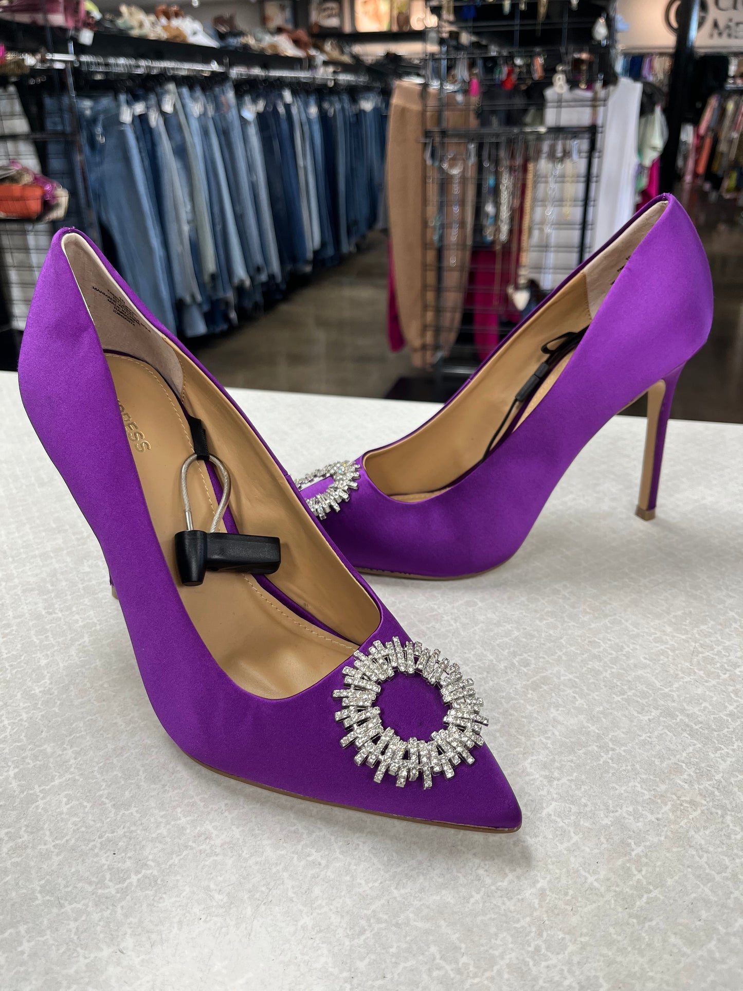 Shoes Heels Stiletto By Express In Purple, Size:10