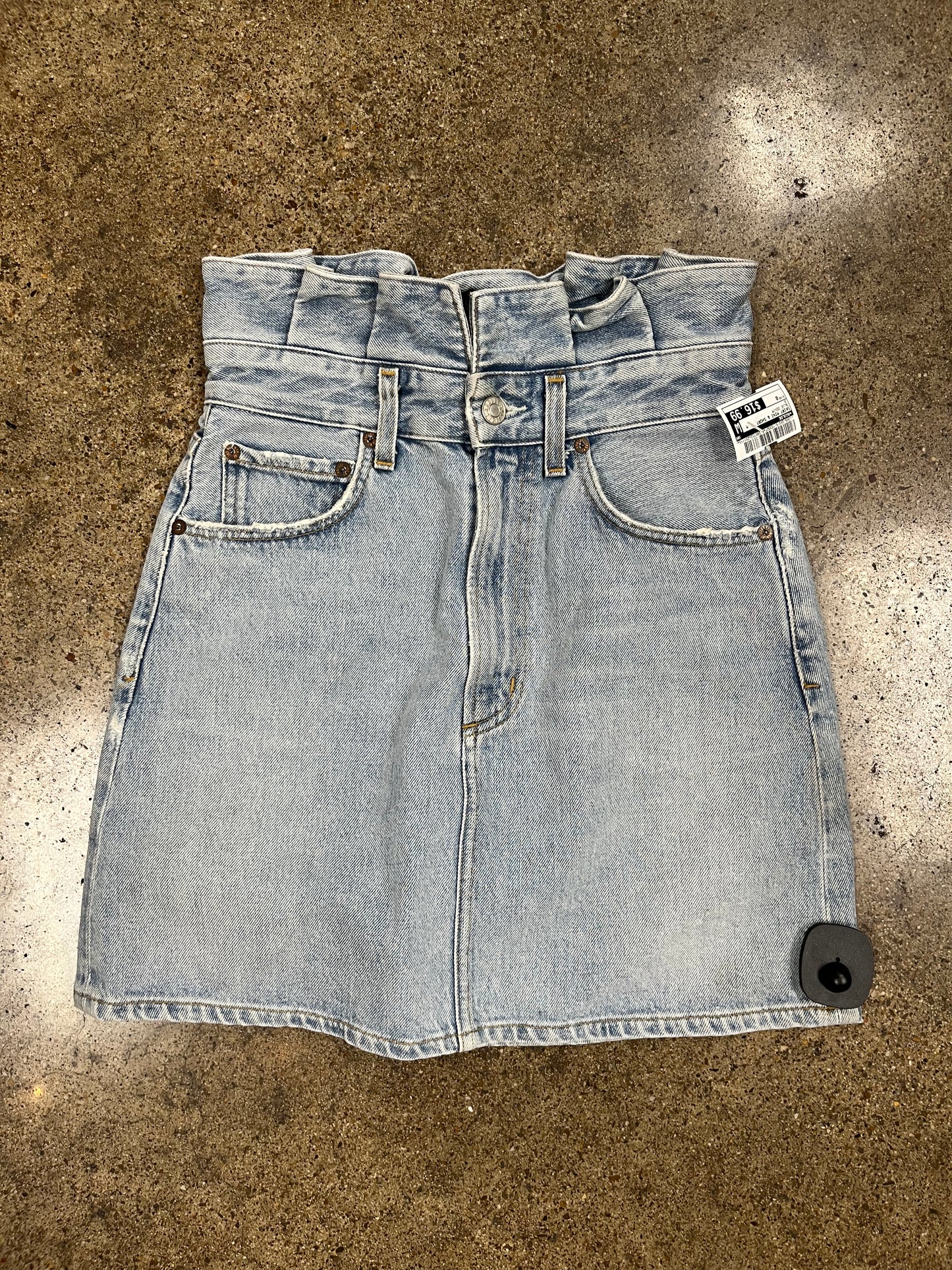 Skirt Mini & Short By Agolde In Blue Denim, Size:0