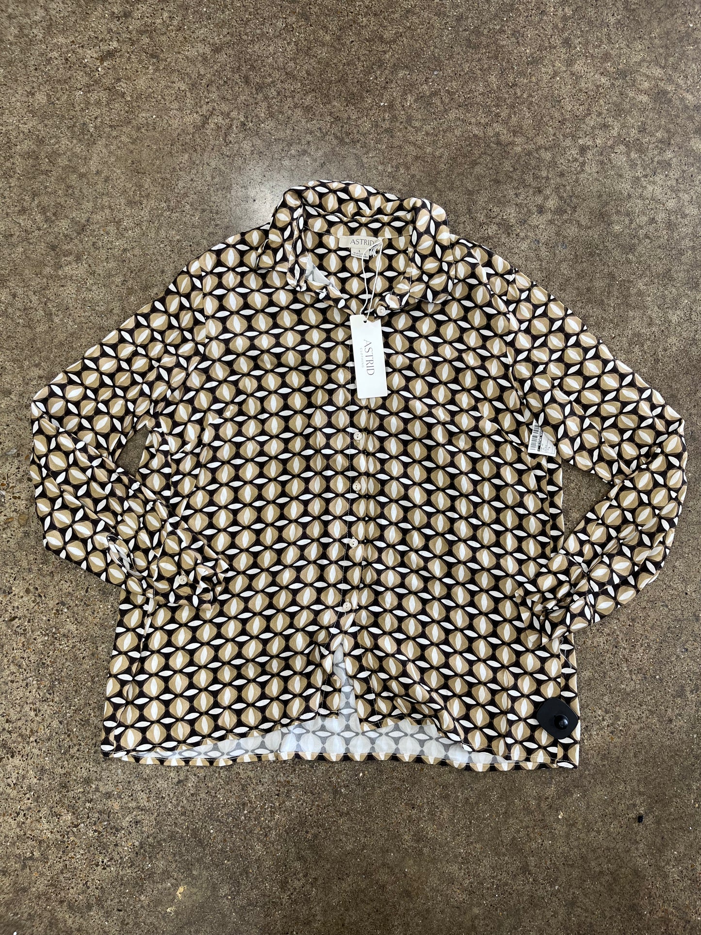 Top Ls By Clothes Mentor In Tan, Size:L