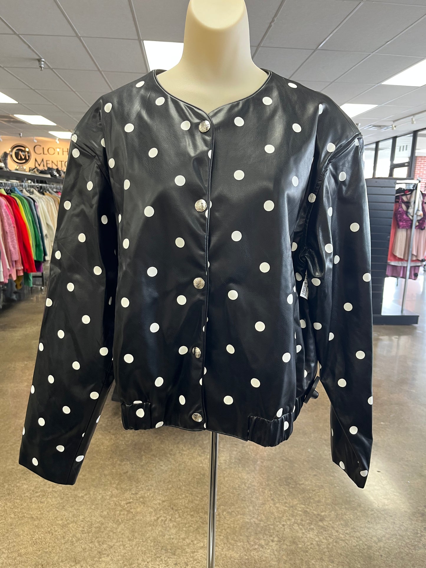 Jacket Other By English Factory In Polkadot Pattern, Size:L