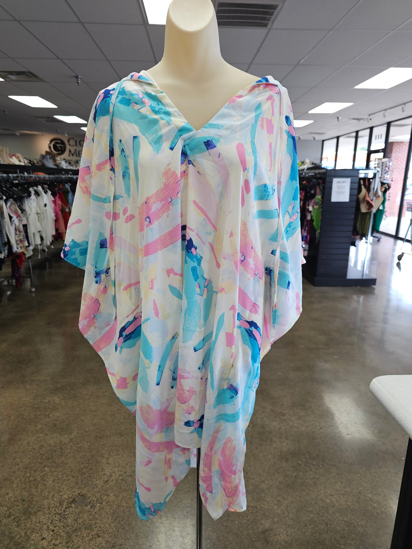 Swimwear Cover-Up By Buddy Love In Blue & Pink, Size:M