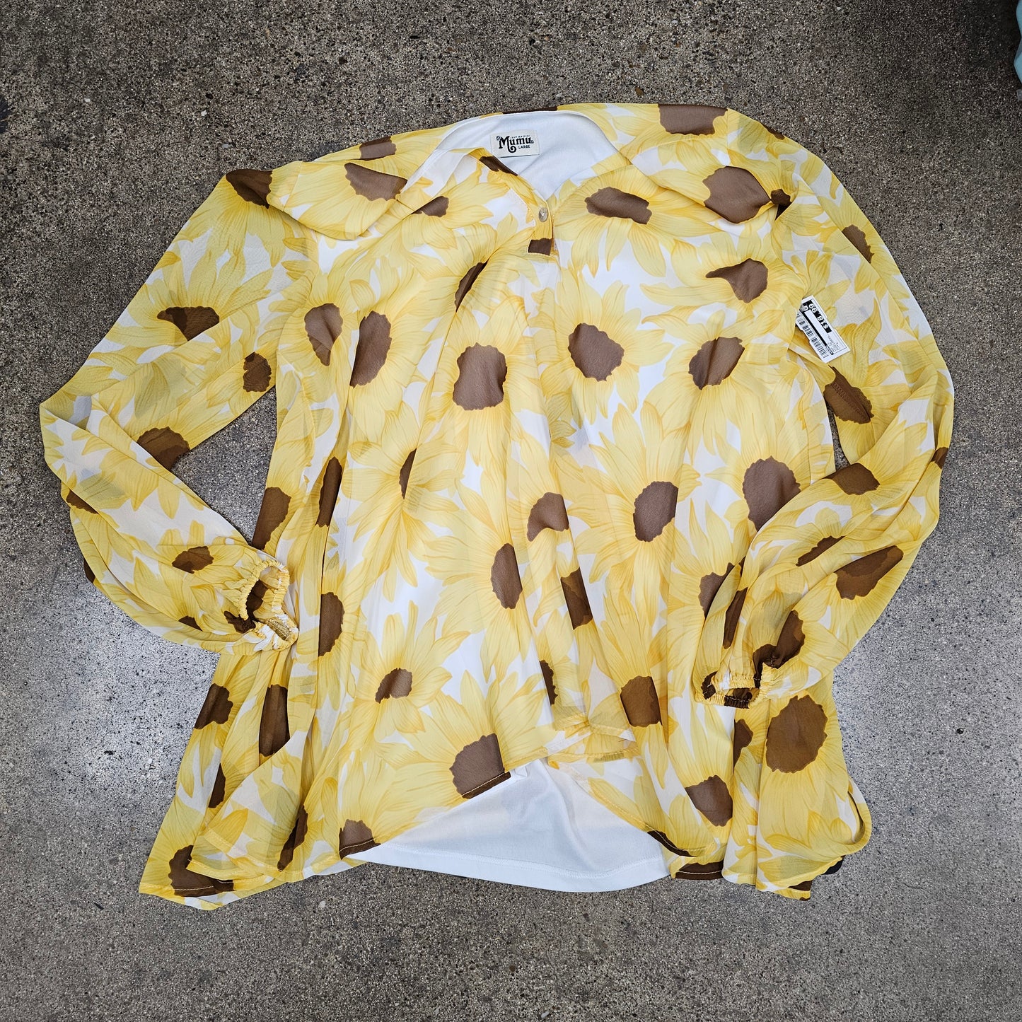 Top Ls By Mumu In Yellow, Size:L