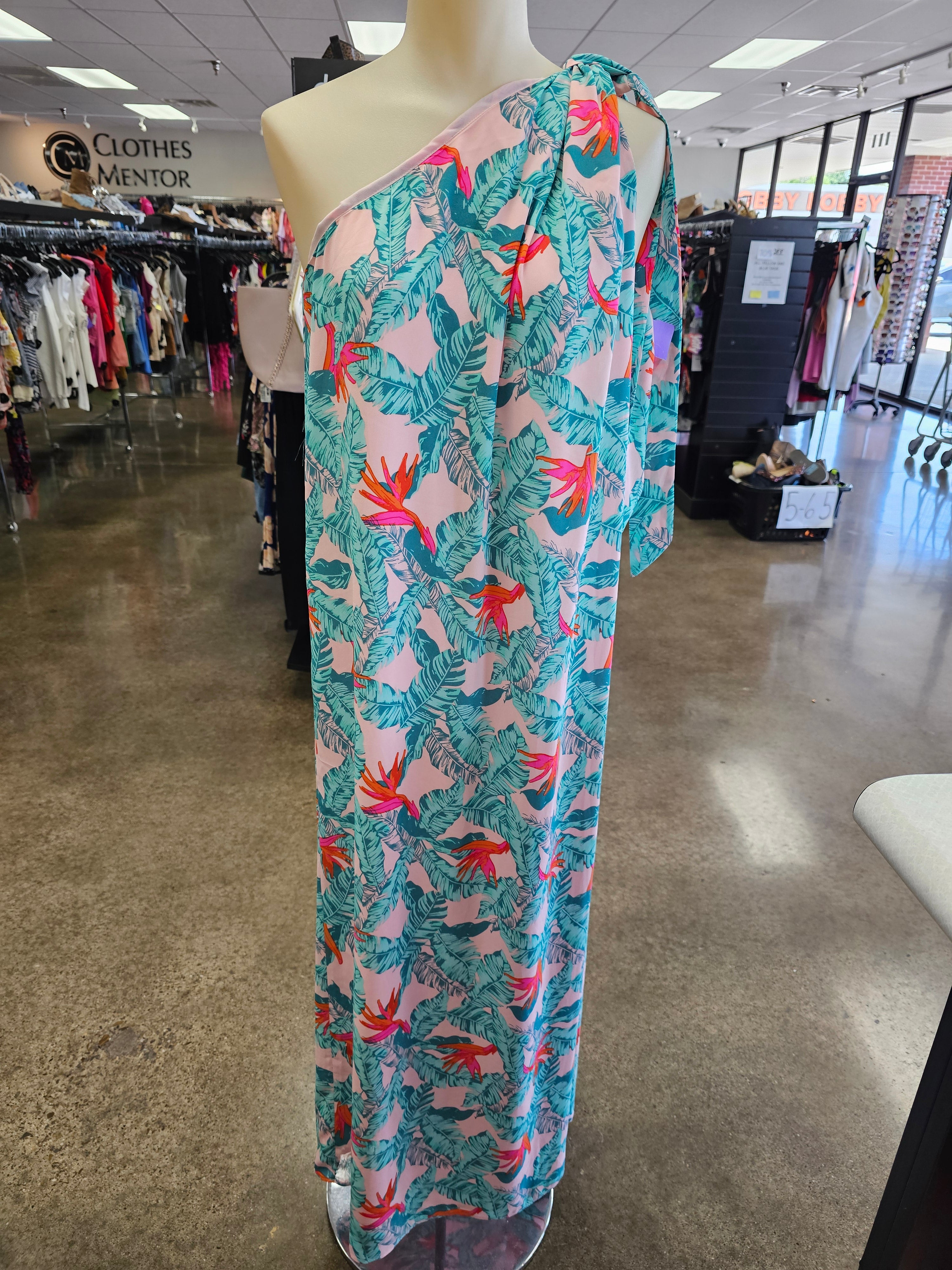 Dress Casual Maxi By Buddy Love In Tropical Print, Size:Xs Dress Casual Maxi By Buddy Love In Tropical Print, Size:Xs
