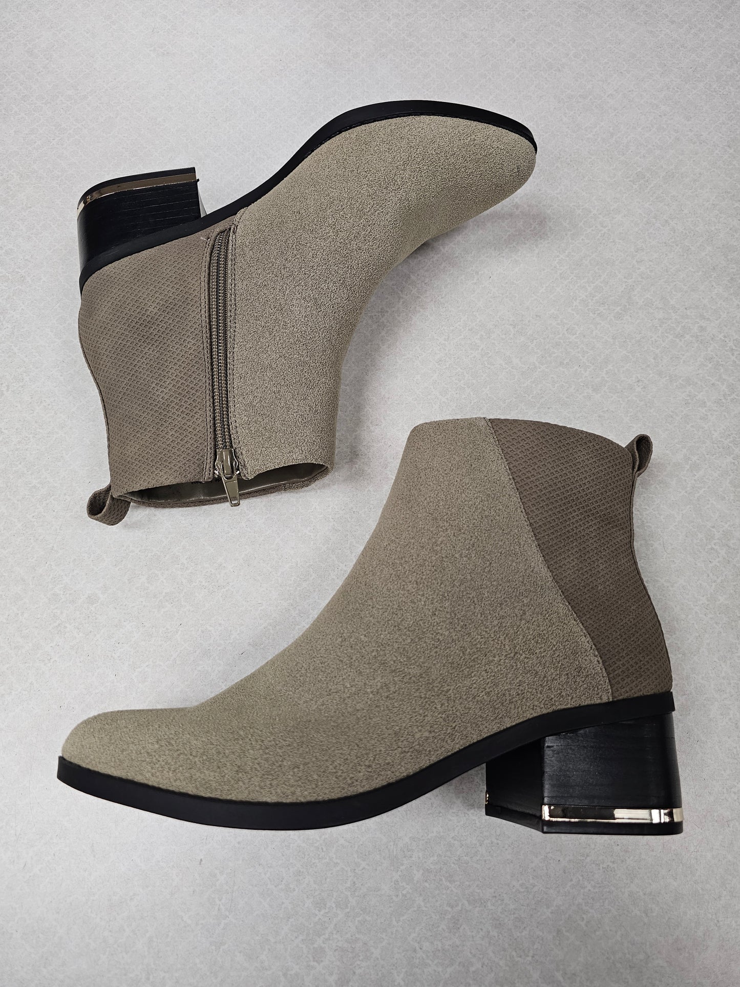 Boots Ankle Flats By Call It Spring In Taupe, Size:7.5