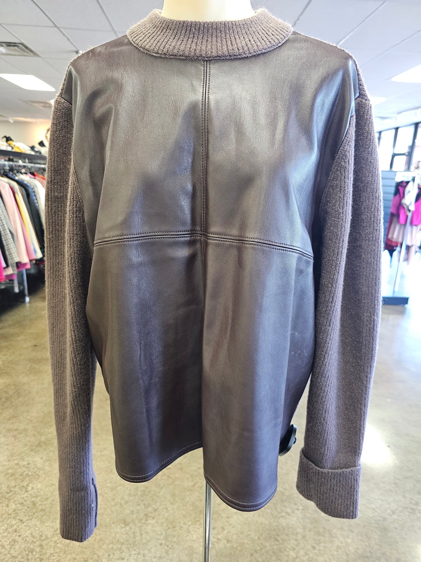 Sweater By Ann Taylor In Brown, Size:L