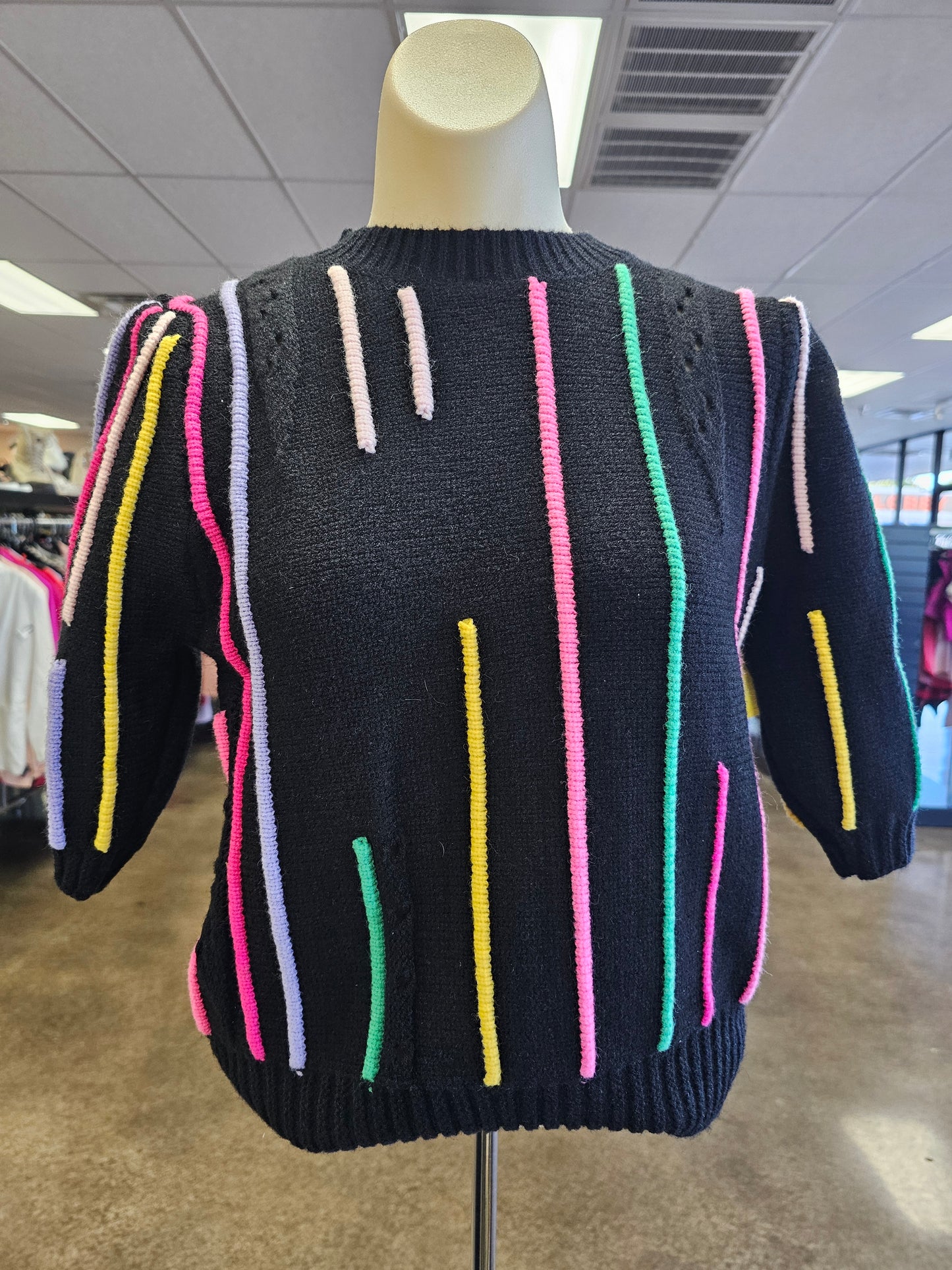 Sweater Ss By Thml In Black, Size:Xs