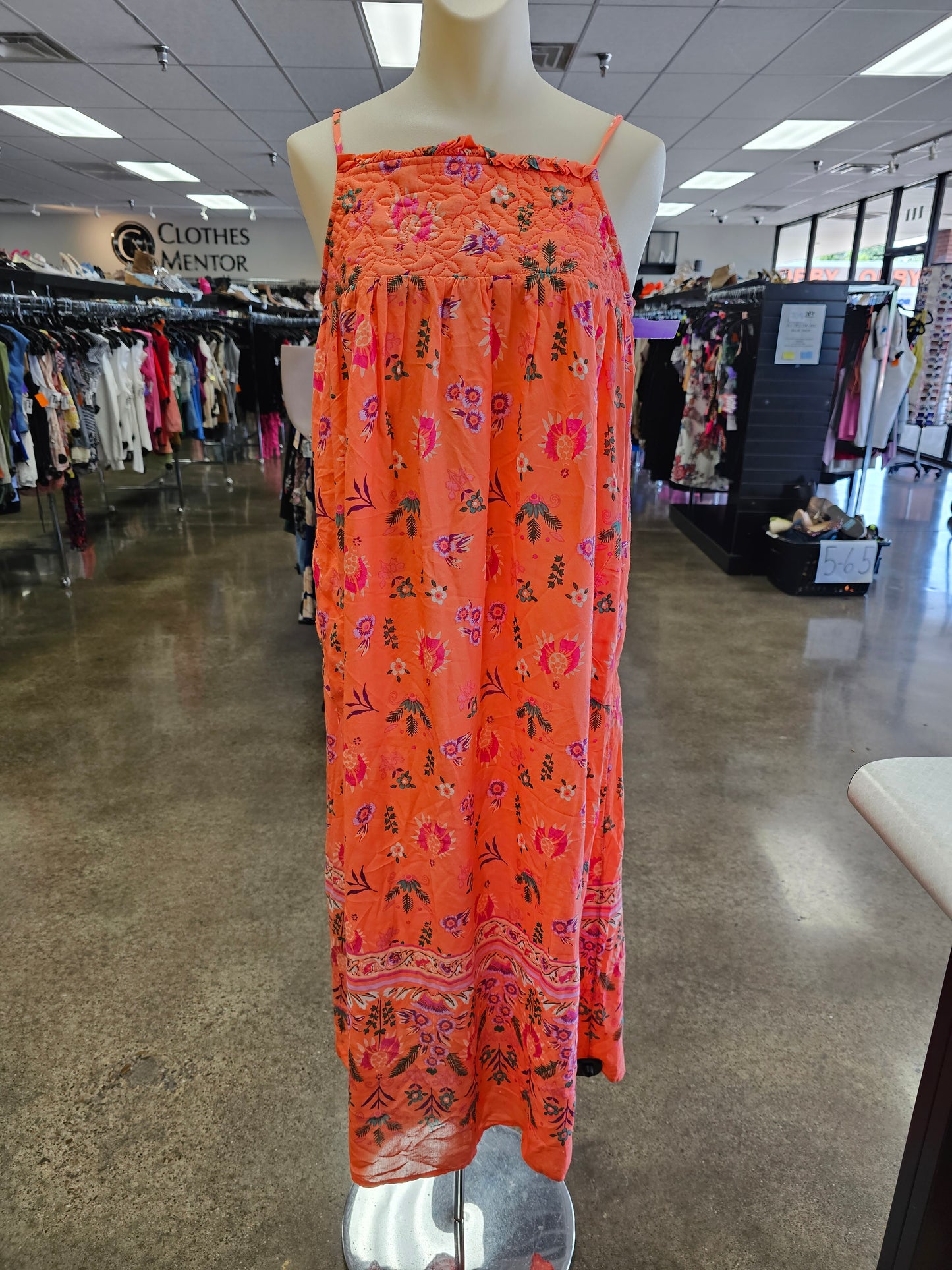 DRESS CASUAL MAXI by ANTHROPOLOGIE In FLORAL PRINT, Size: S