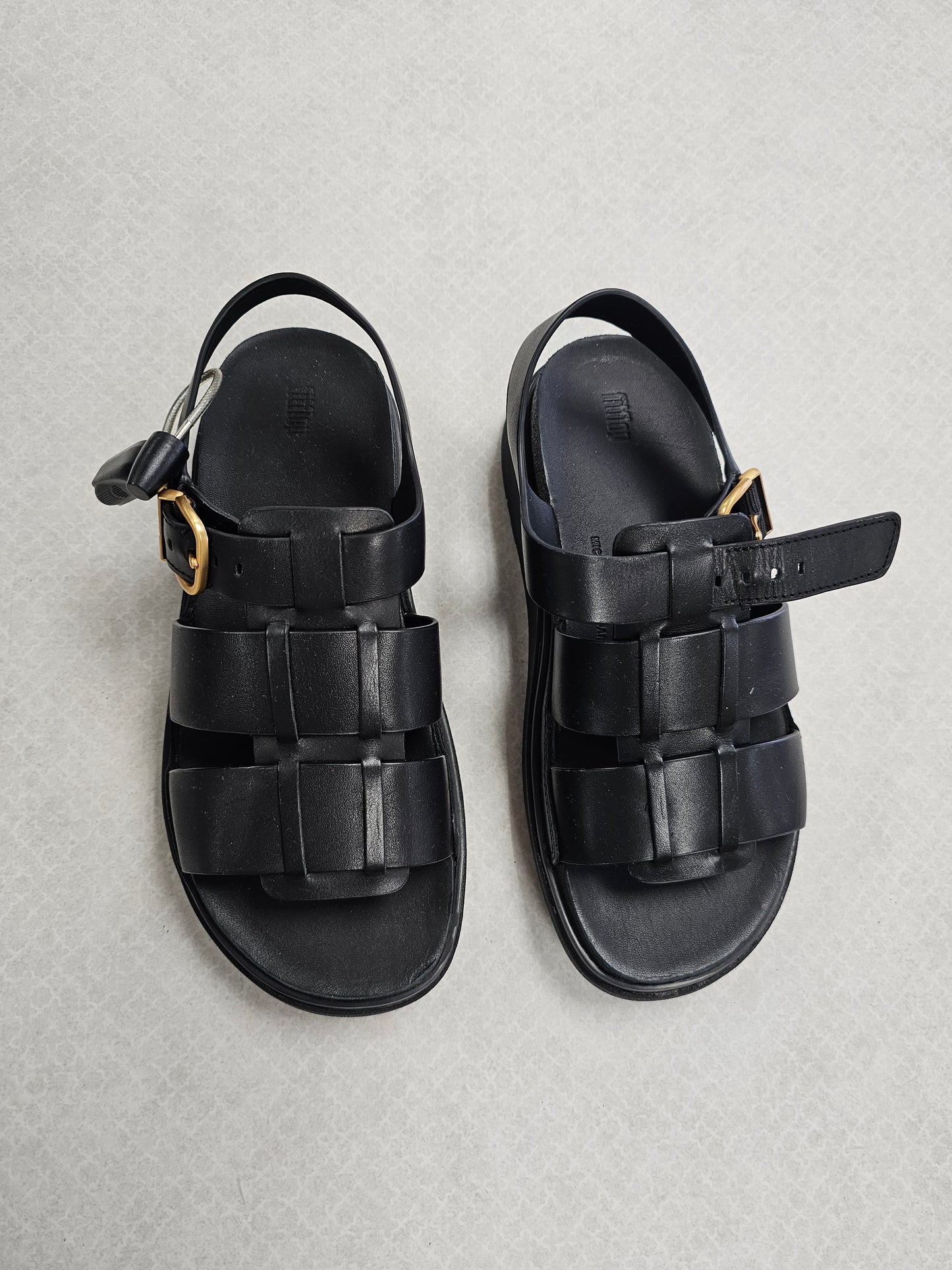Sandals Flats By Fitflop In Black, Size:7
