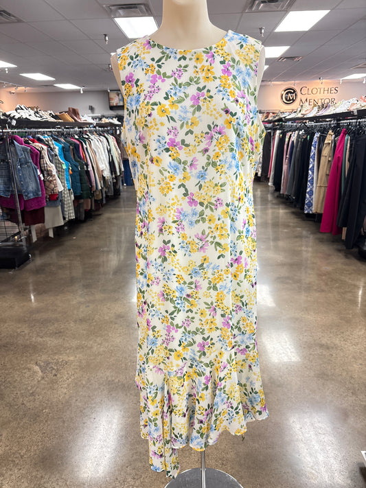 Dress Casual Maxi By Calvin Klein In Floral Print, Size:20