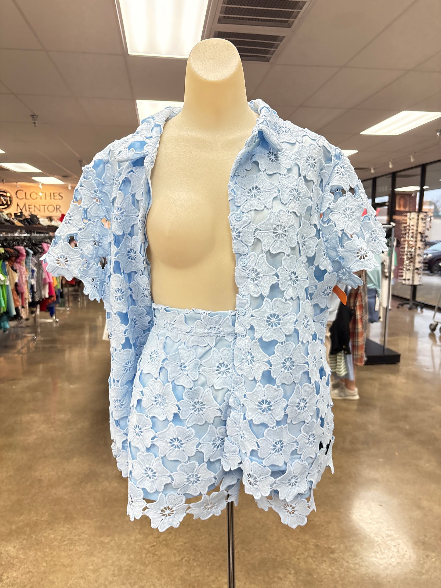 Shorts Set By Umgee In Blue, Size:L