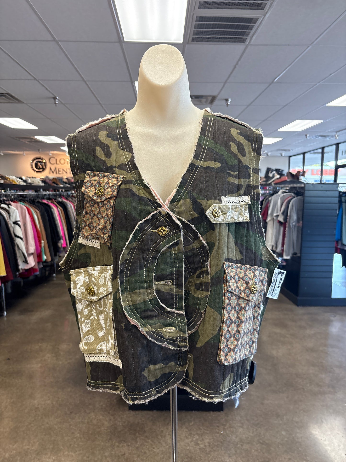 Vest Other By Pol In Camouflage Print, Size:S