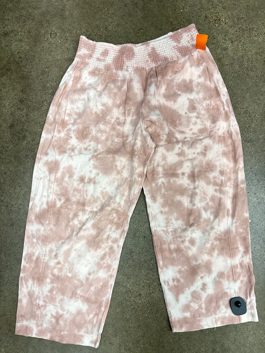 Pants Wide Leg By Pilcro In Pink, Size:L
