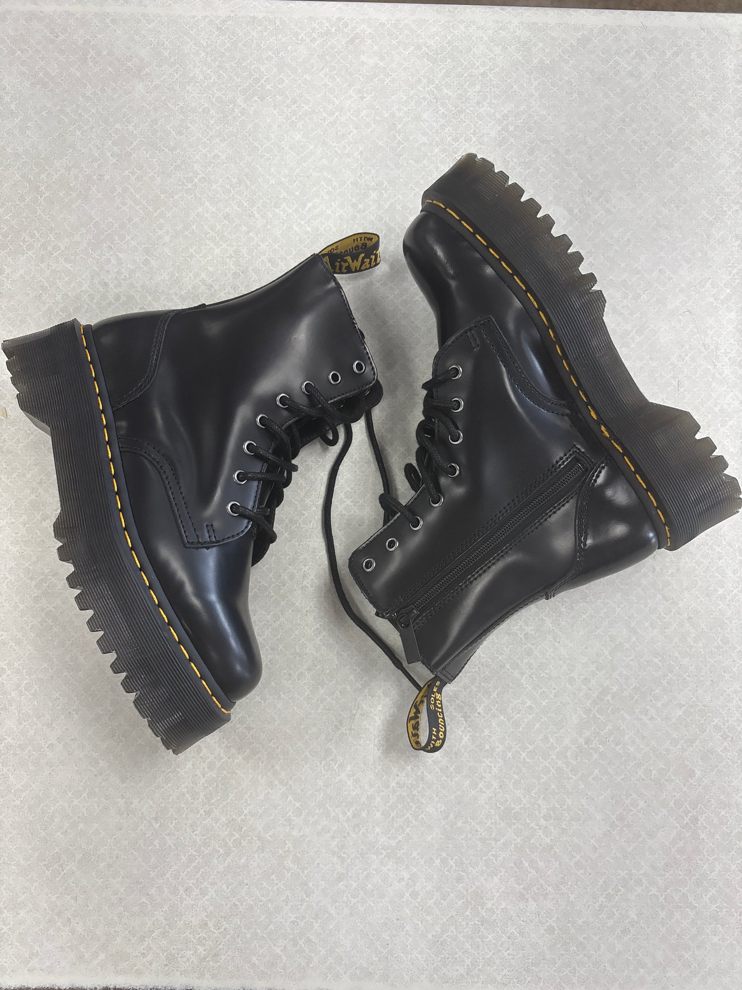 BOOTS COMBAT by DR MARTENS In BLACK, Size: 9