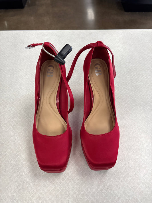 Shoes Heels Block By Gianni Bini In Red, Size:7.5