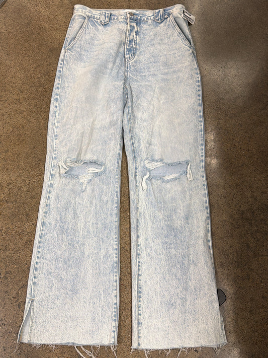 Jeans Wide Leg By Kancan In Blue Denim, Size:8