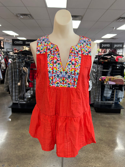 Top Sleeveless By Thml In Red, Size:M