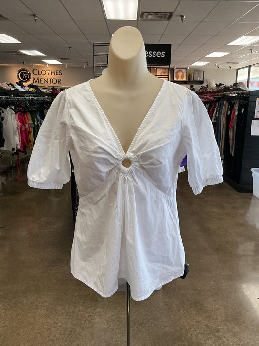 Top Ss By Michael By Michael Kors In White, Size:S