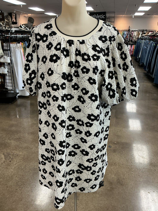 Dress Casual Short By Thml In Black & Cream, Size:L