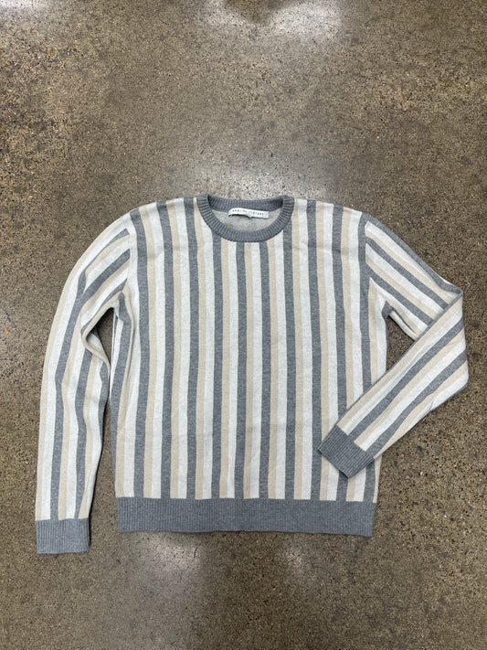 Top Ls By English Factory In Cream & Grey, Size:M
