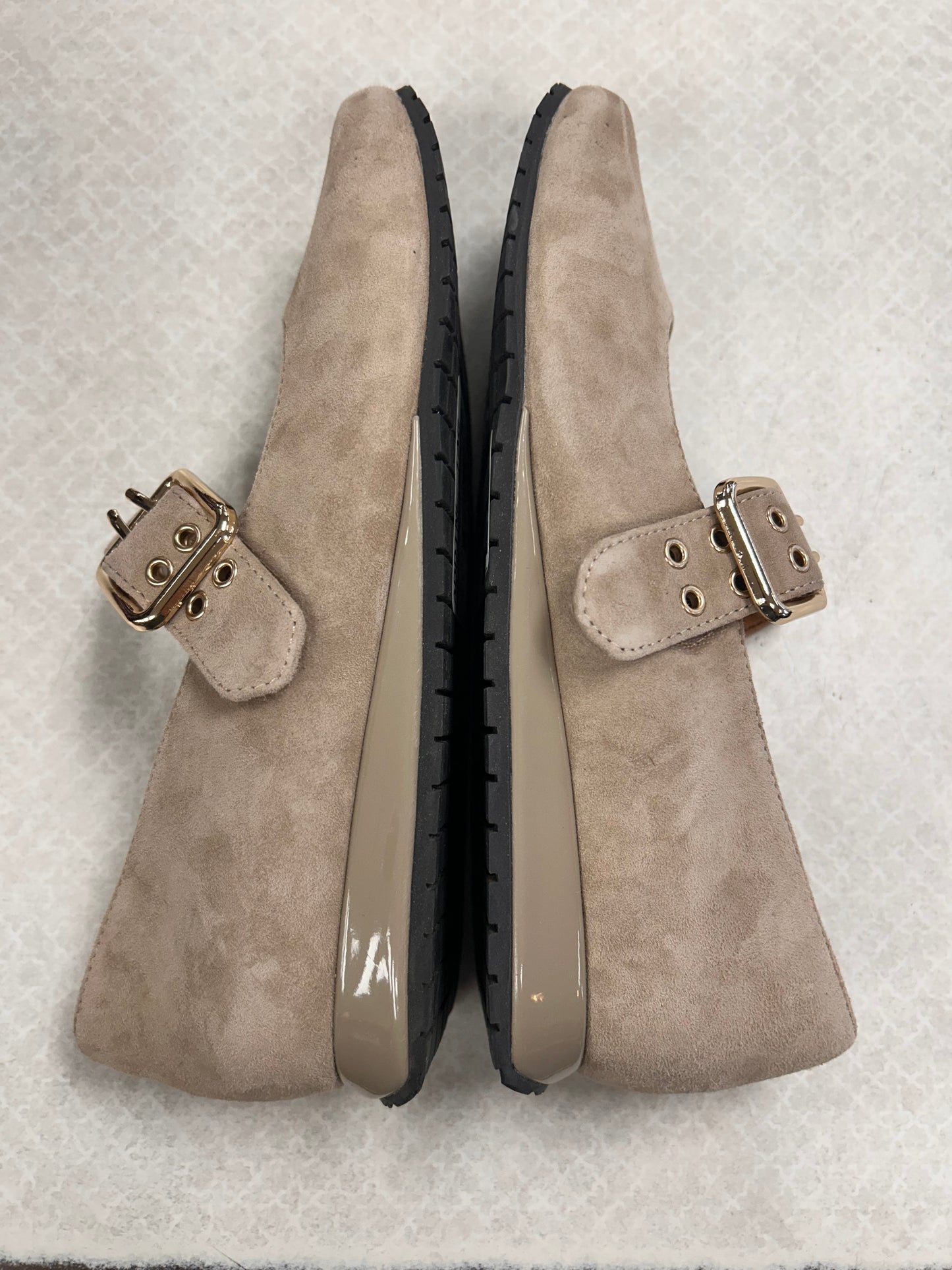Shoes Heels Wedge By L’Amour De Pieds  In Taupe, Size:6.5