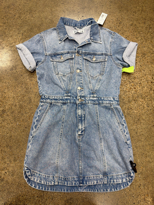 Dress Casual Short By Daze In Blue Denim, Size:M
