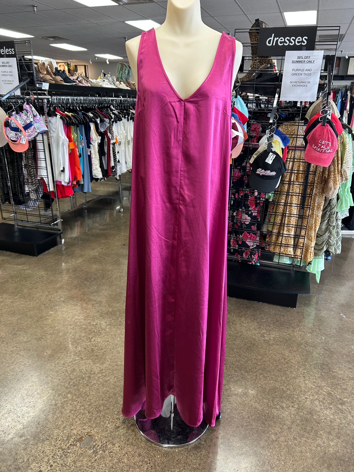 Dress Casual Maxi By If By Sea In Purple, Size:Xl