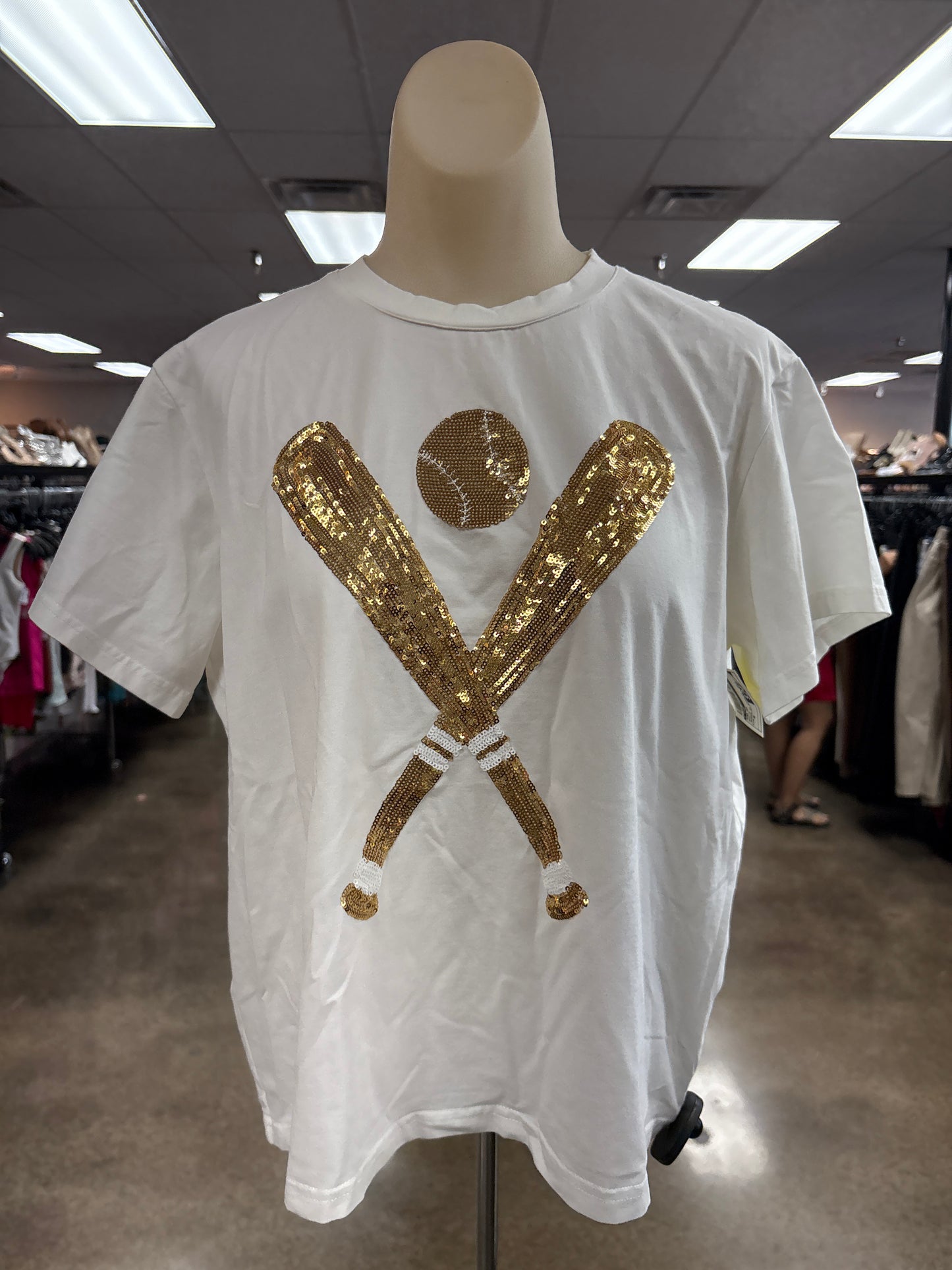 Top Ss By Queen Of Sparkles In White, Size:S